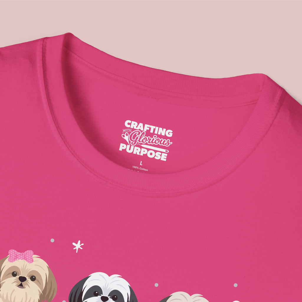 I Woof You Cute Shih Tzu Trio Dog Tee — Valentine's T-Shirt