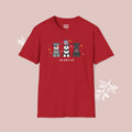 Schnauzer Patriotic Dog Trio T-Shirt — 'Red, White & Woof' Cute America Graphic Tee