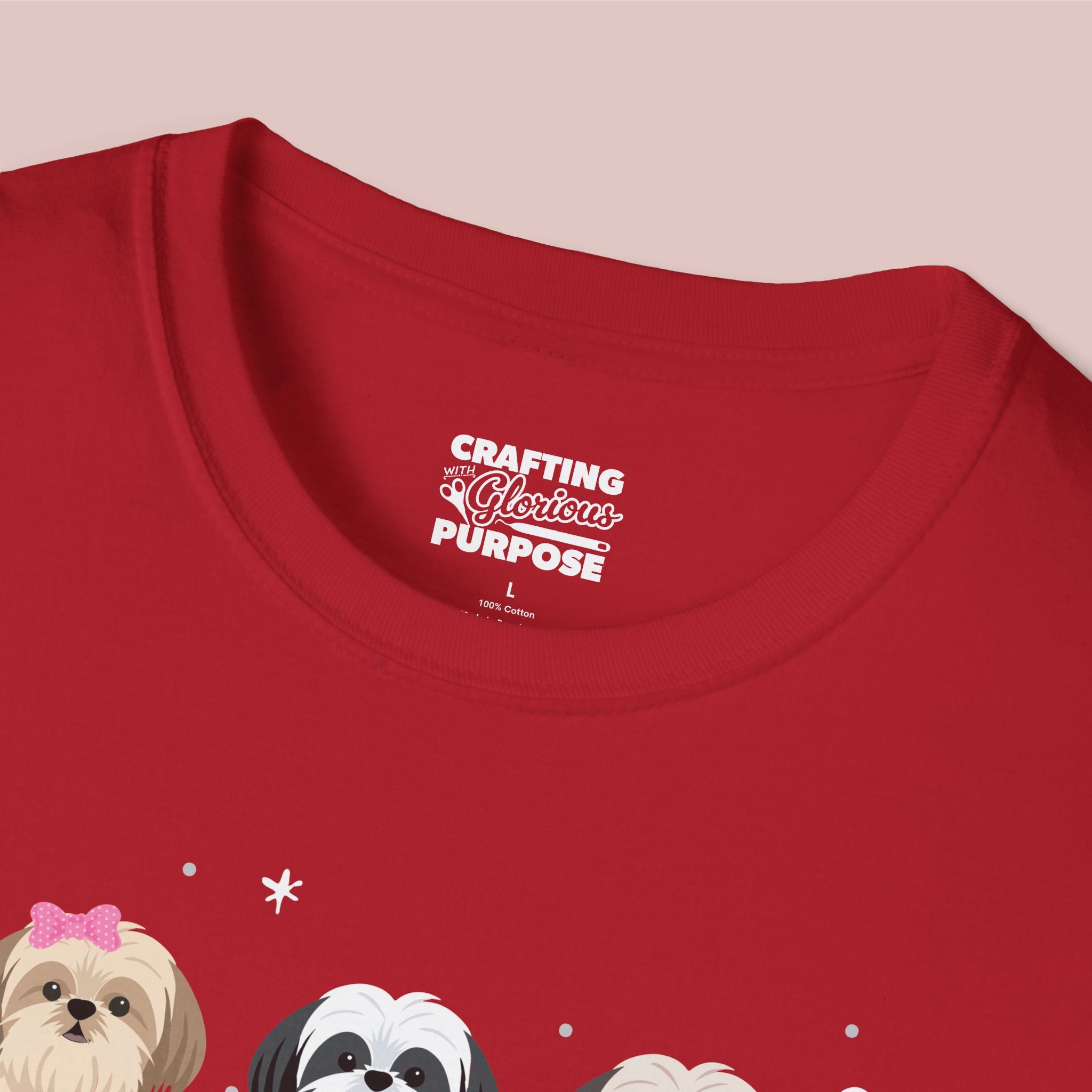 I Woof You Cute Shih Tzu Trio Dog Tee — Valentine's T-Shirt