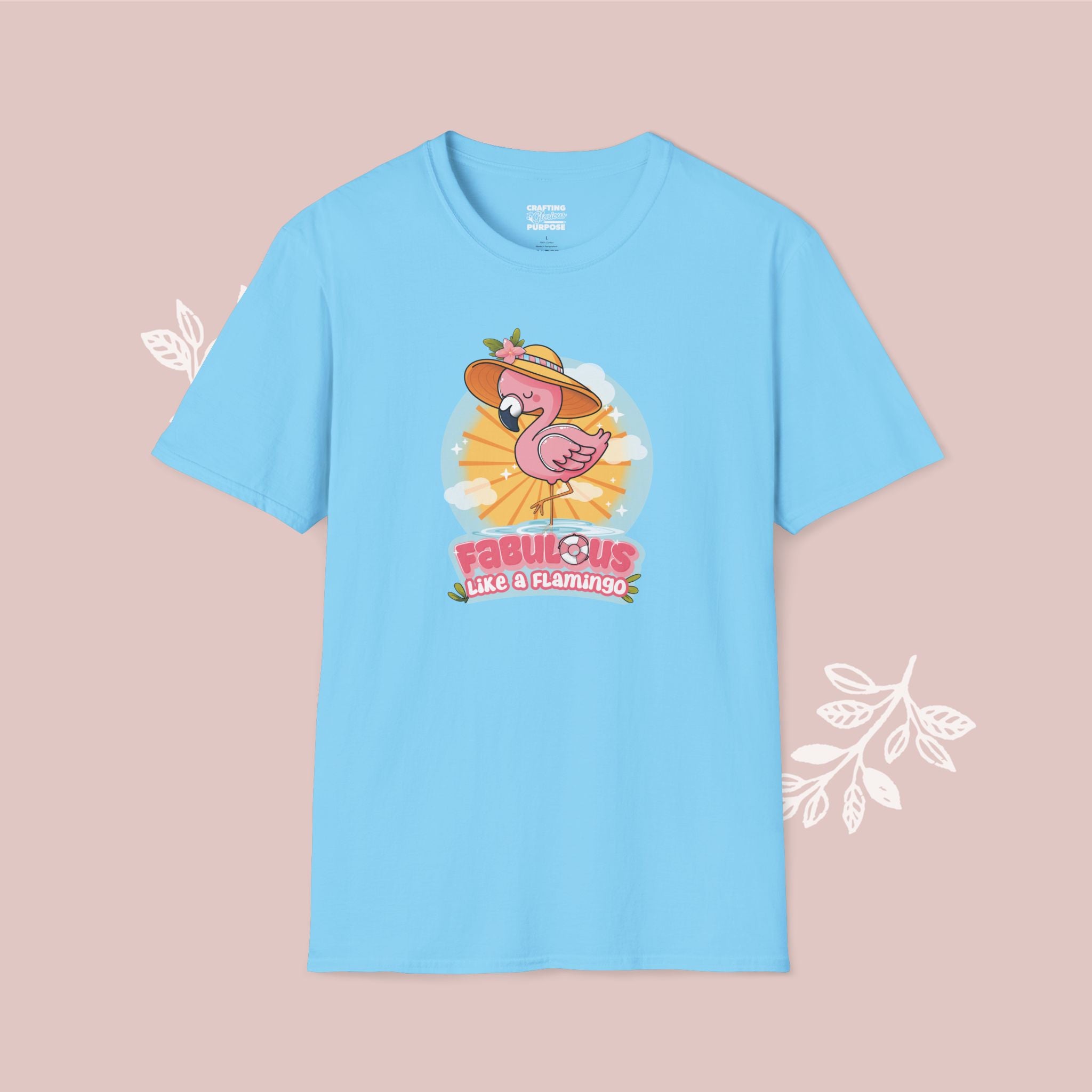 Fabulous Like a Flamingo T-Shirt — Cute Pink Flamingo Graphic Tee