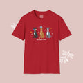 Greyhound Patriotic Dog Trio T-Shirt — 'Red, White & Woof' Cute America Graphic Tee