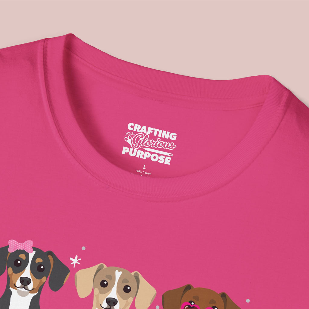 I Woof You Cute Chiweenie Trio Dog Tee — Valentine's T-Shirt