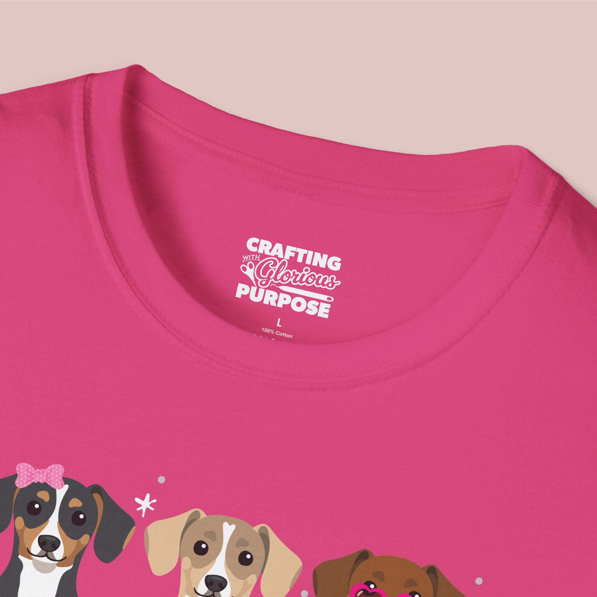 I Woof You Cute Chiweenie Trio Dog Tee — Valentine's T-Shirt