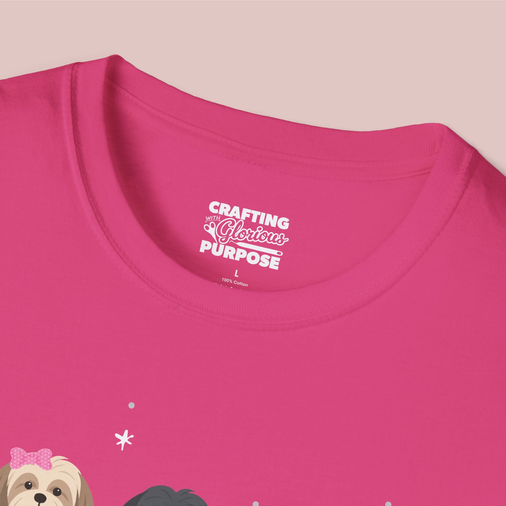 I Woof You Cute Lhasa Aspo Trio Dog Tee — Valentine's T-Shirt