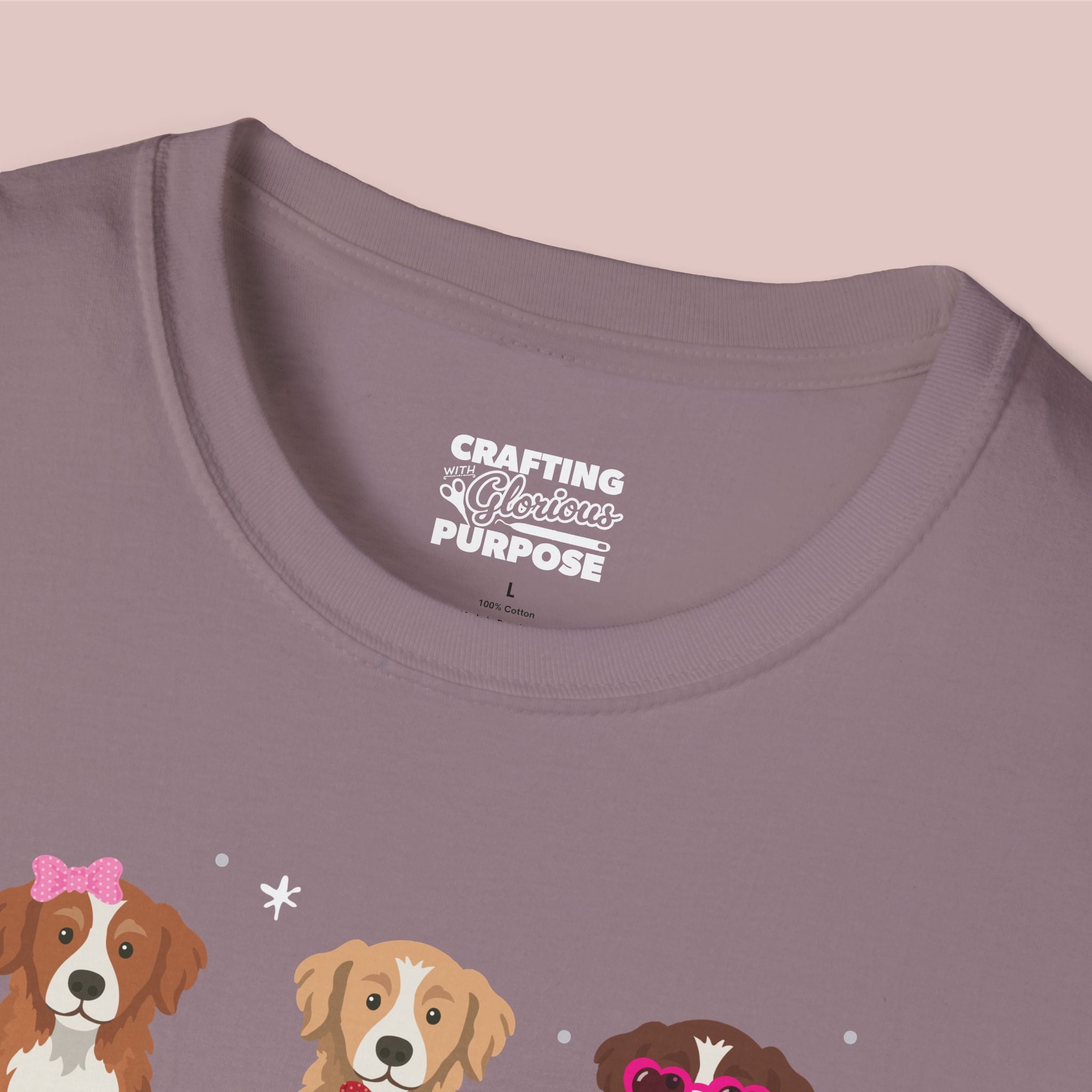 I Woof You Cute Nova Scotia Duck Tolling Retriever Trio Dog Tee — Valentine's T-Shirt