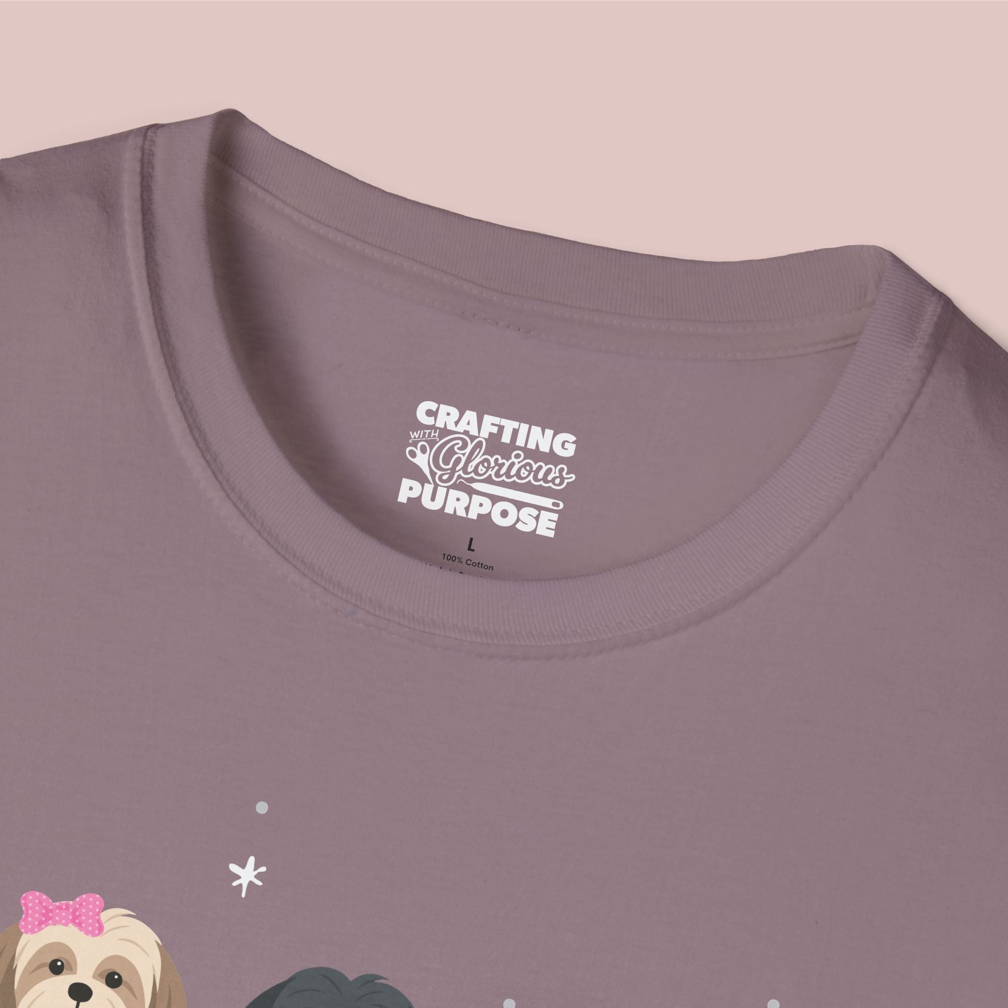 I Woof You Cute Lhasa Aspo Trio Dog Tee — Valentine's T-Shirt