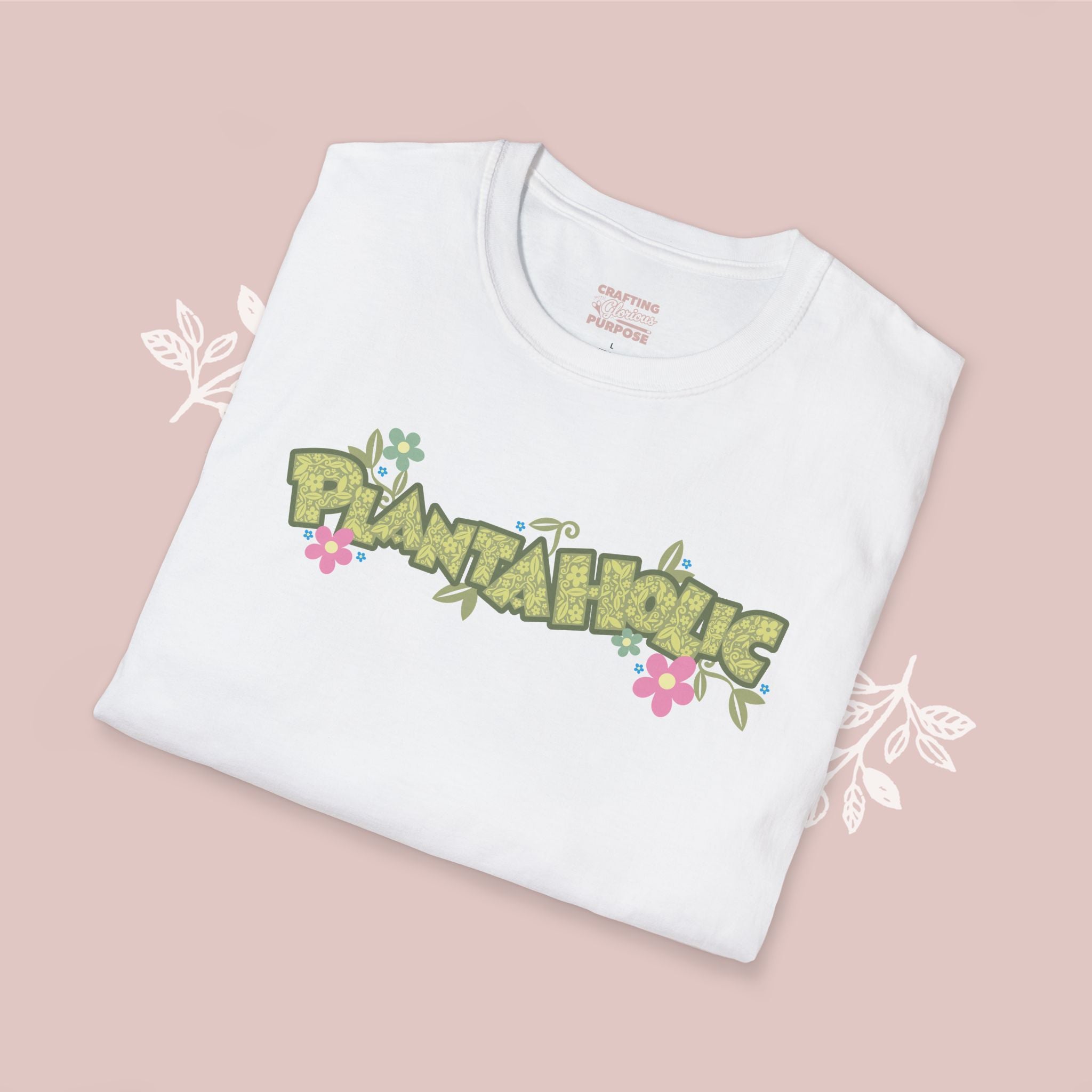 Plantaholic Floral T-Shirt — Botanical Plant Lover Tee