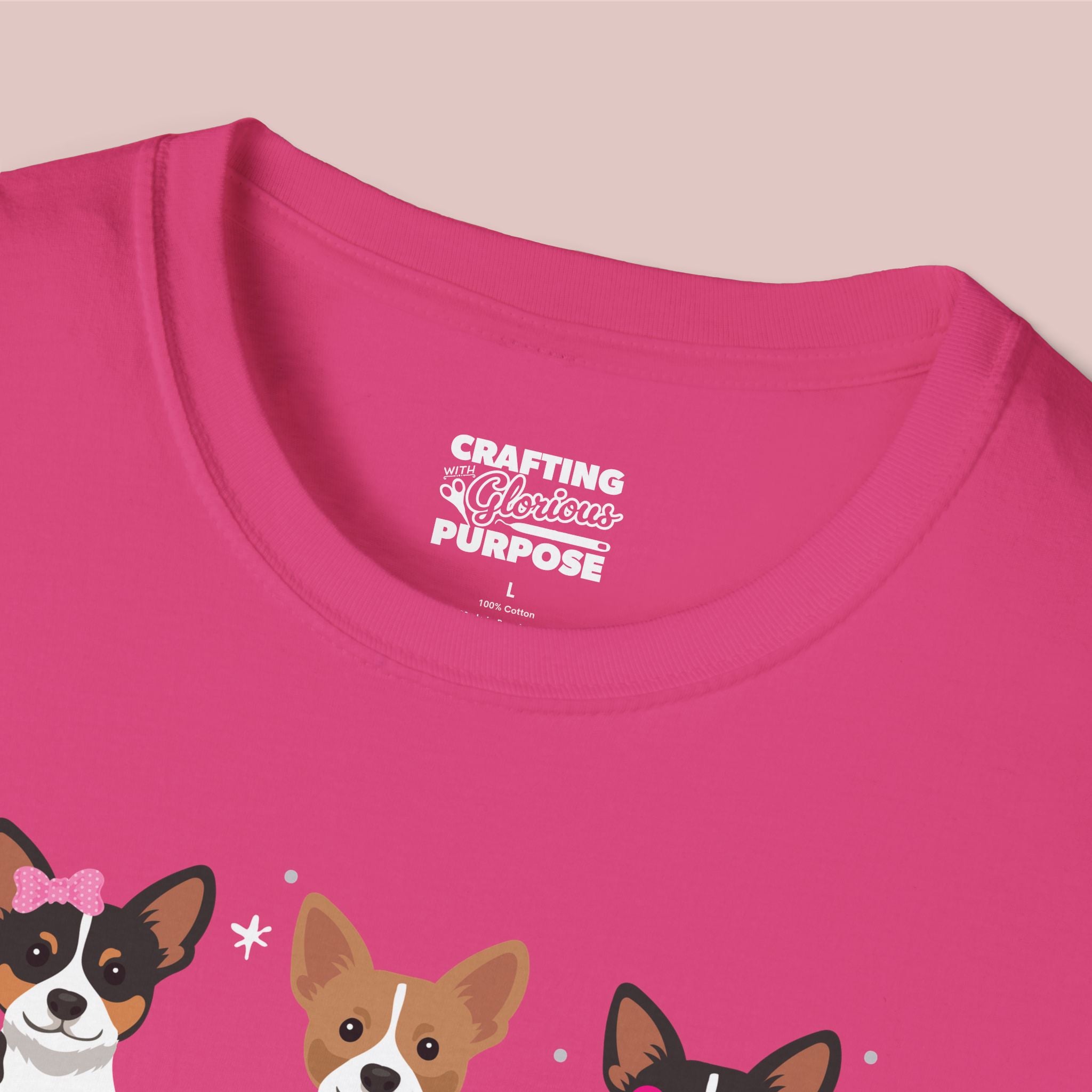 I Woof You Cute Rat Terrier Trio Dog Tee — Valentine's T-Shirt