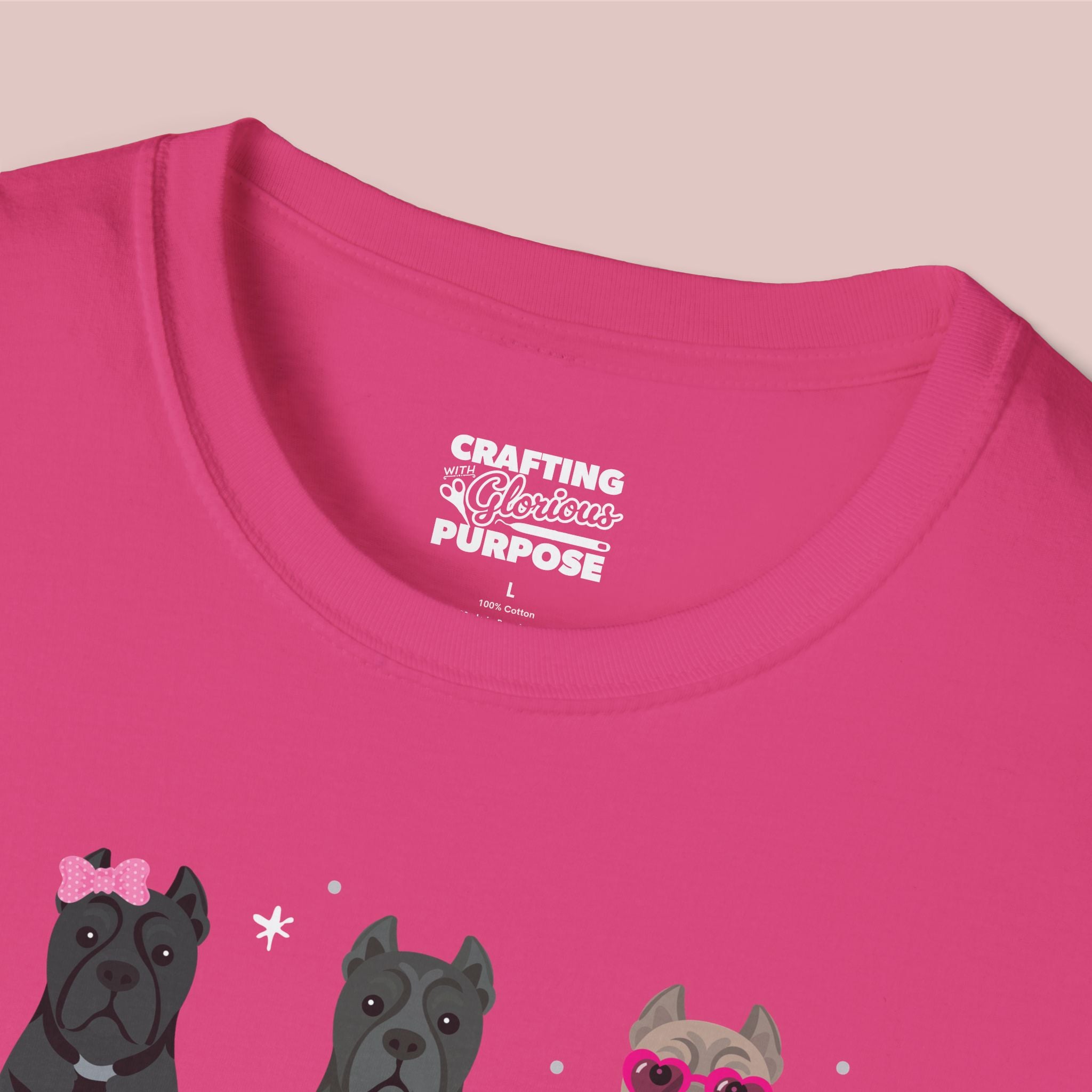 I Woof You Cute Cane Corso Trio Dog Tee — Valentine's T-Shirt