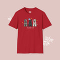 Bouvier Patriotic Dog Trio T-Shirt — 'Red, White & Woof' Cute America Graphic Tee