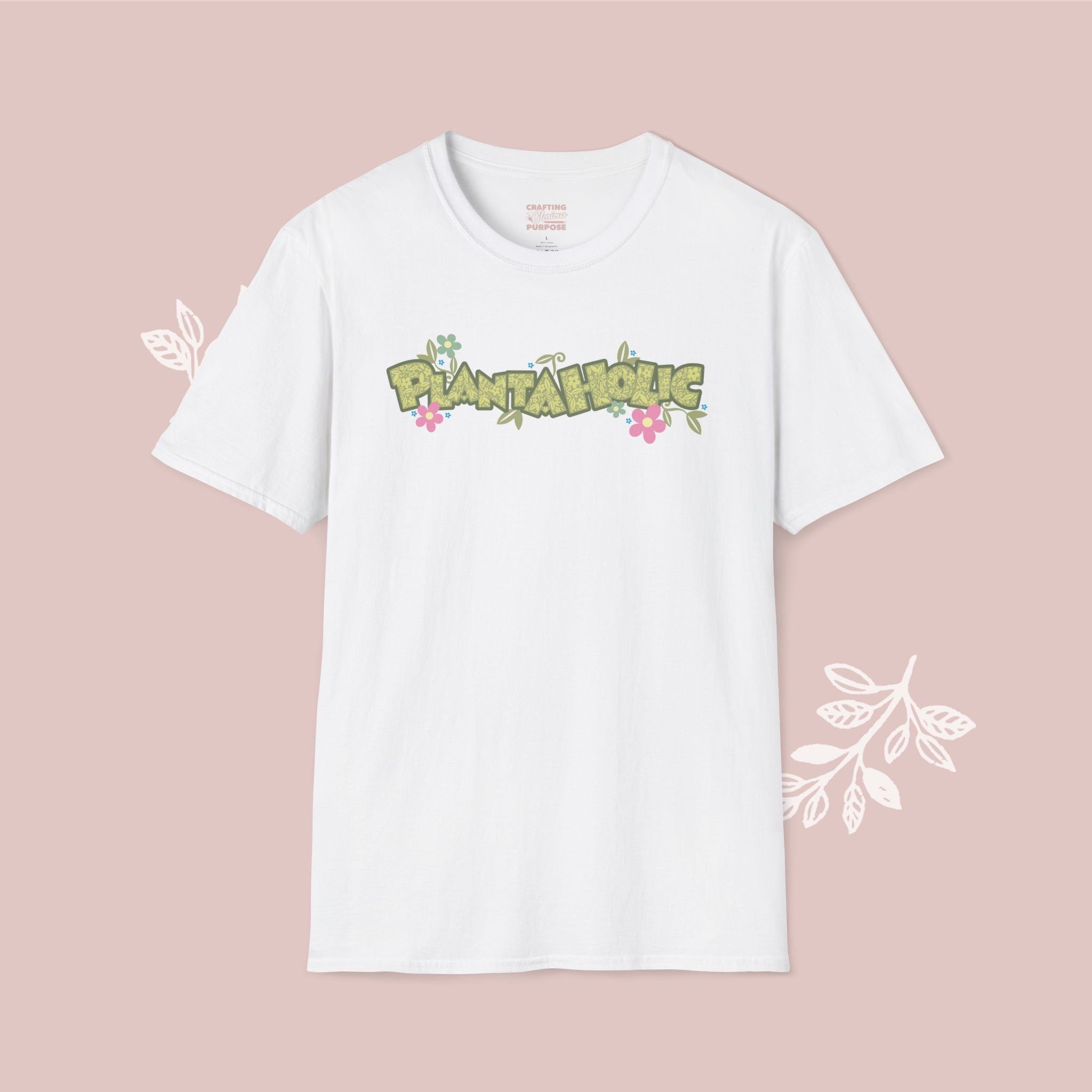 Plantaholic Floral T-Shirt — Botanical Plant Lover Tee