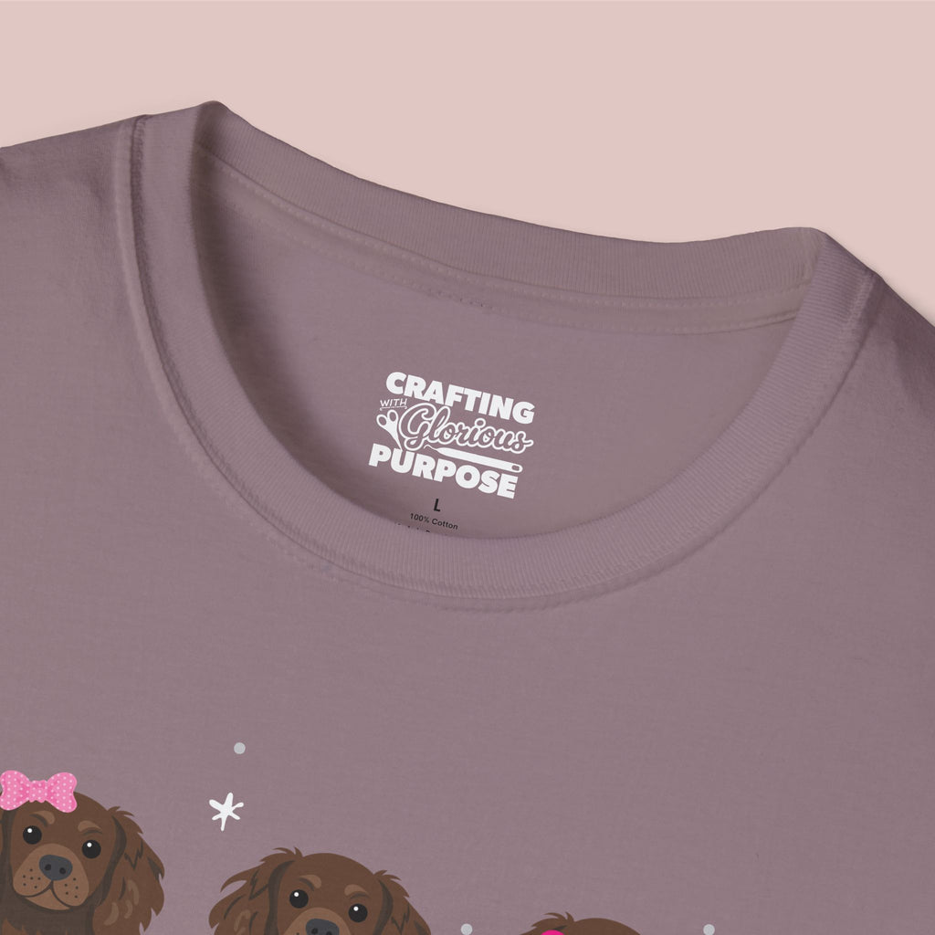 I Woof You Cute Boykin Spaniel Trio Dog Tee — Valentine's T-Shirt