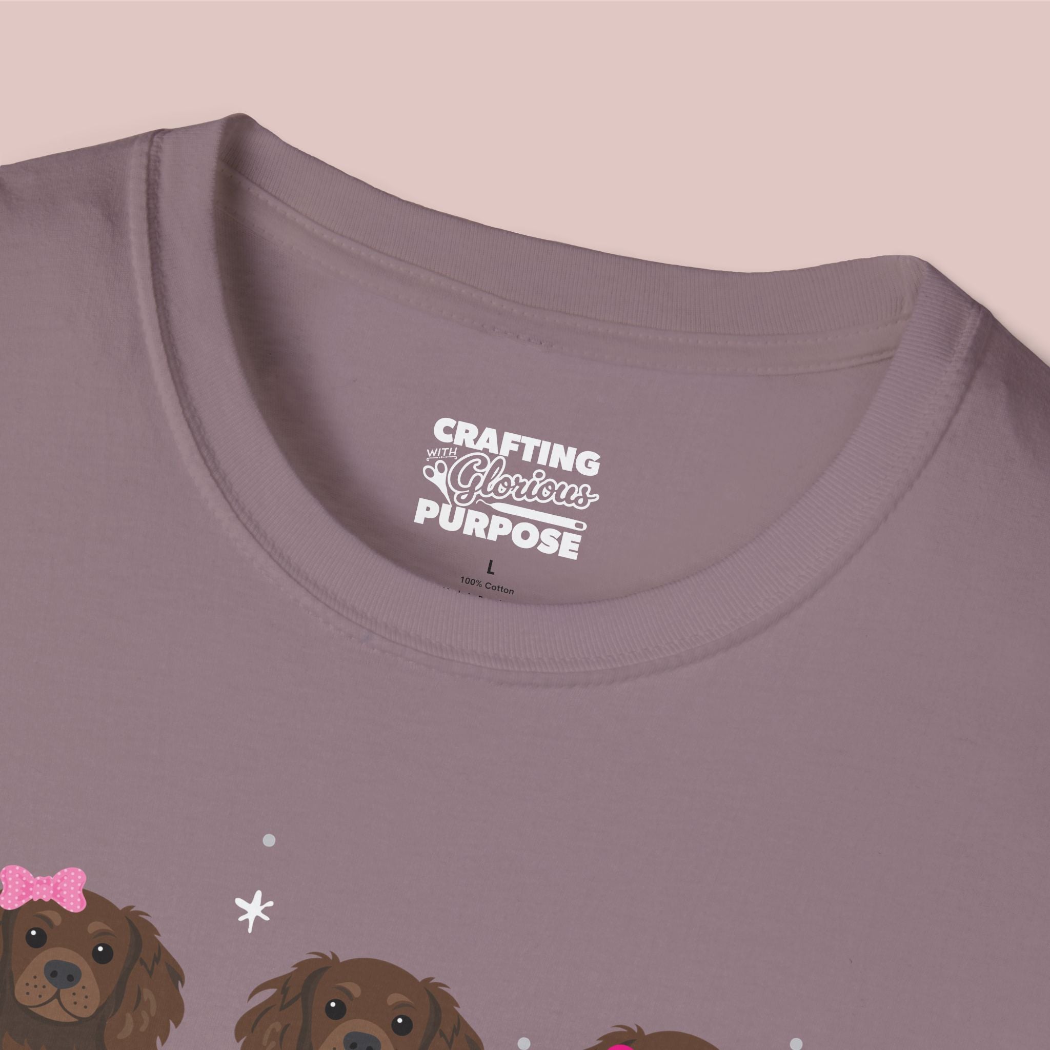 I Woof You Cute Boykin Spaniel Trio Dog Tee — Valentine's T-Shirt