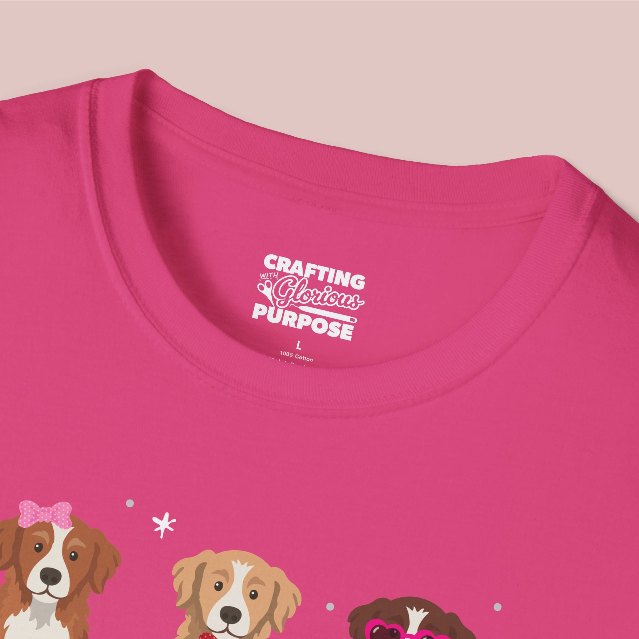 I Woof You Cute Nova Scotia Duck Tolling Retriever Trio Dog Tee — Valentine's T-Shirt