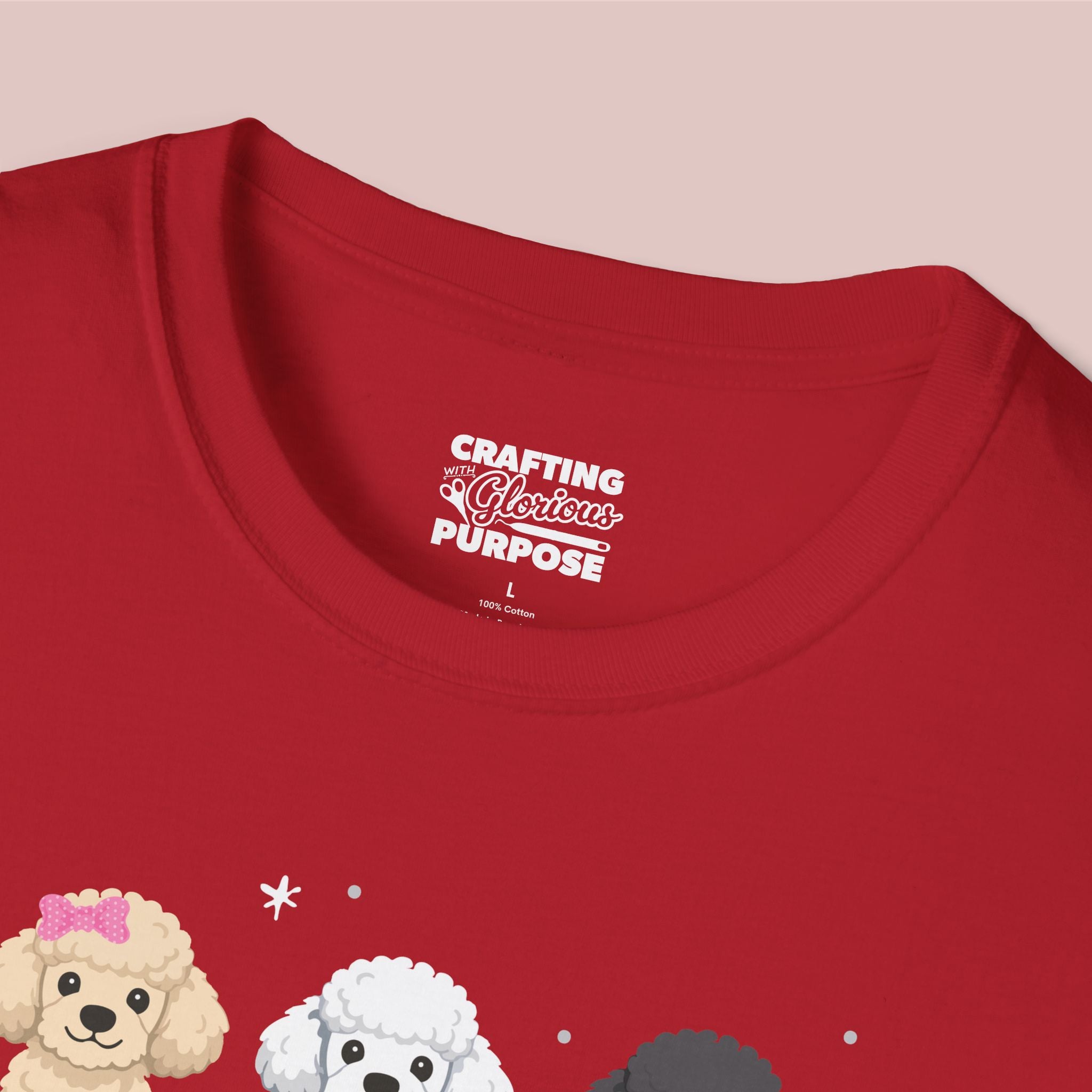 I Woof You Cute Poodle Trio Dog Tee — Valentine's T-Shirt