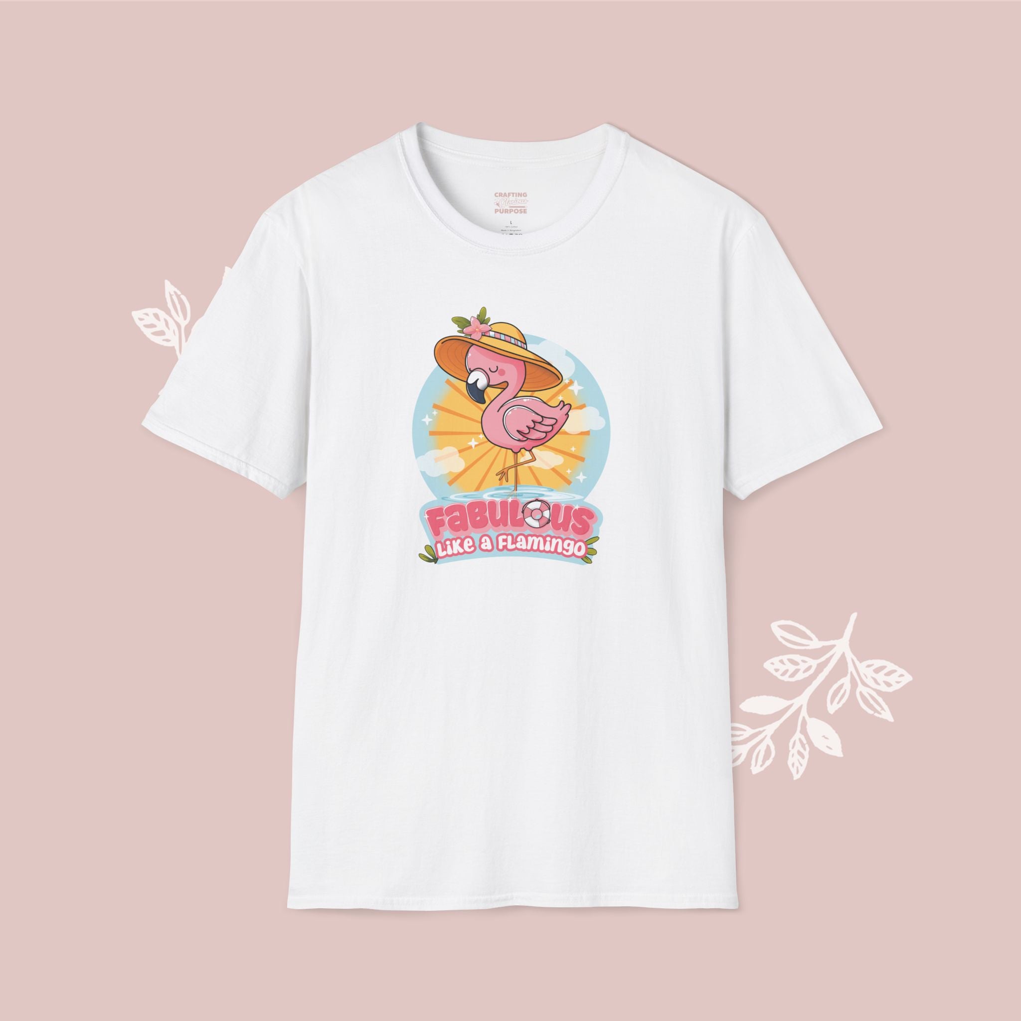 Fabulous Like a Flamingo T-Shirt — Cute Pink Flamingo Graphic Tee