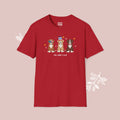 Nova Scotia Duck Tolling Retriever Patriotic Dog Trio T-Shirt — 'Red, White & Woof' Cute America Graphic Tee