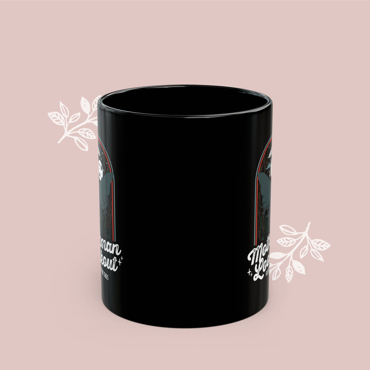 Mothman Coffee Mug — "Mothman Lookout" Retro Design
