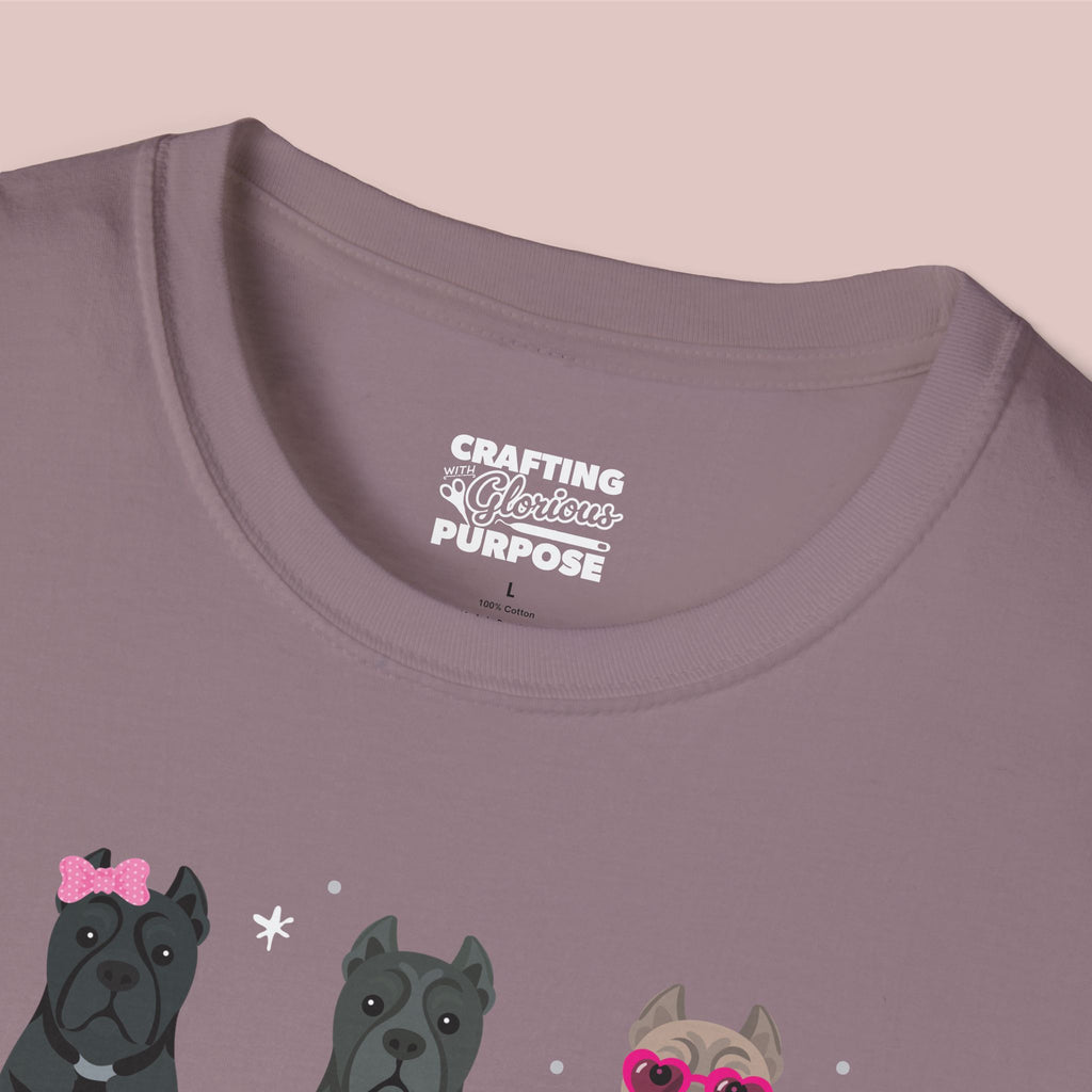 I Woof You Cute Cane Corso Trio Dog Tee — Valentine's T-Shirt