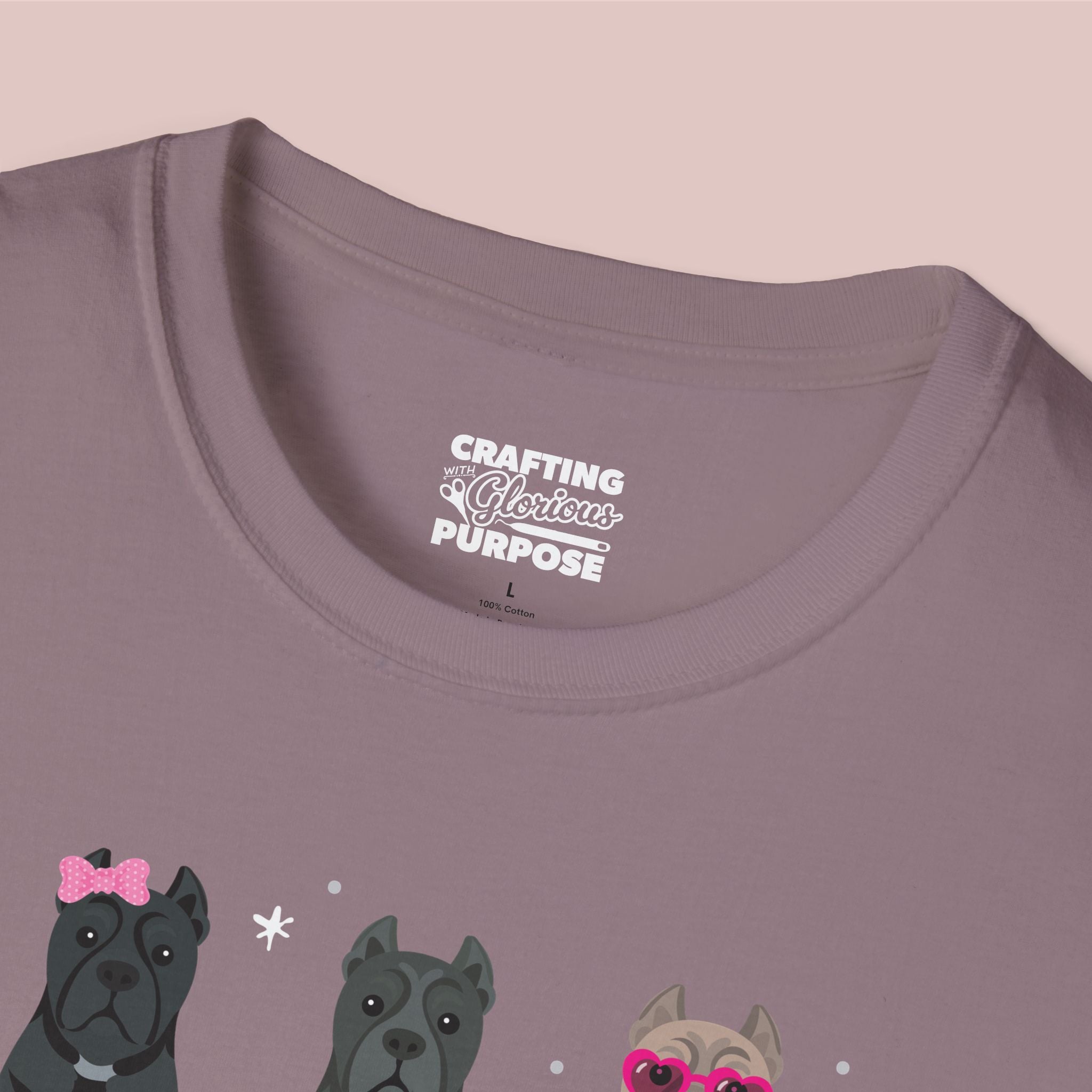 I Woof You Cute Cane Corso Trio Dog Tee — Valentine's T-Shirt