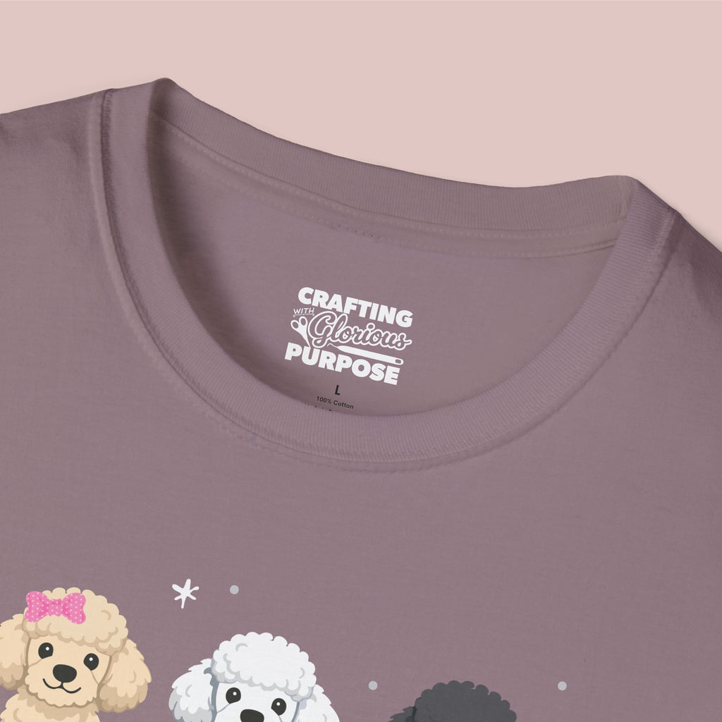 I Woof You Cute Poodle Trio Dog Tee — Valentine's T-Shirt