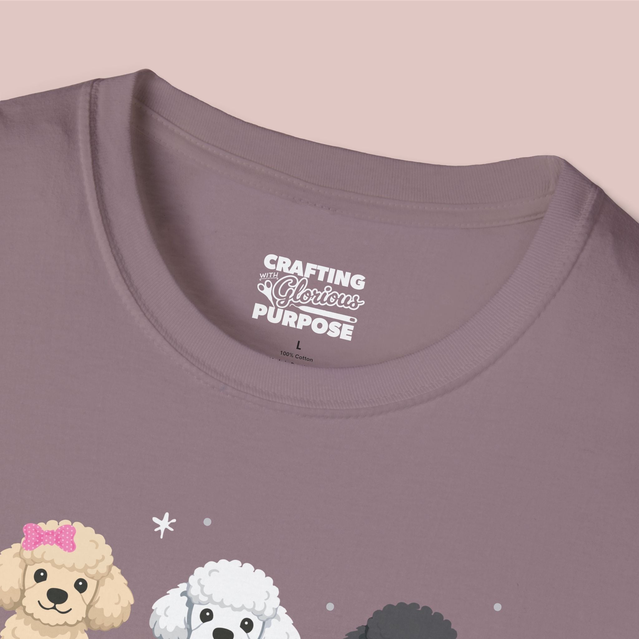 I Woof You Cute Poodle Trio Dog Tee — Valentine's T-Shirt