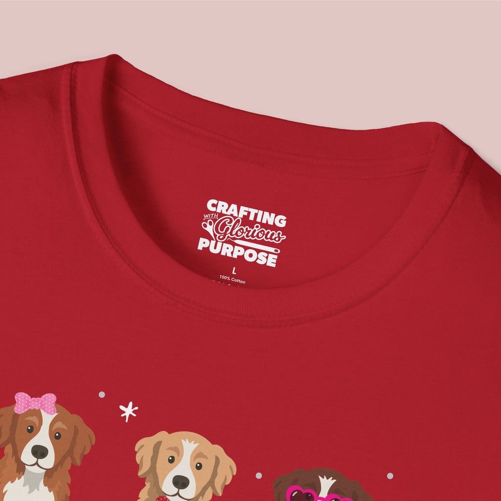 I Woof You Cute Nova Scotia Duck Tolling Retriever Trio Dog Tee — Valentine's T-Shirt