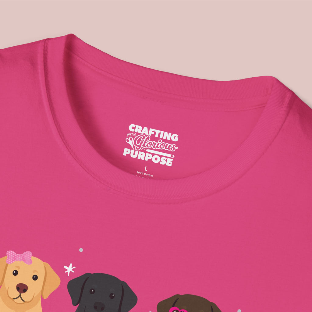 I Woof You Cute Labrador Retriever Trio Dog Tee — Valentine's T-Shirt