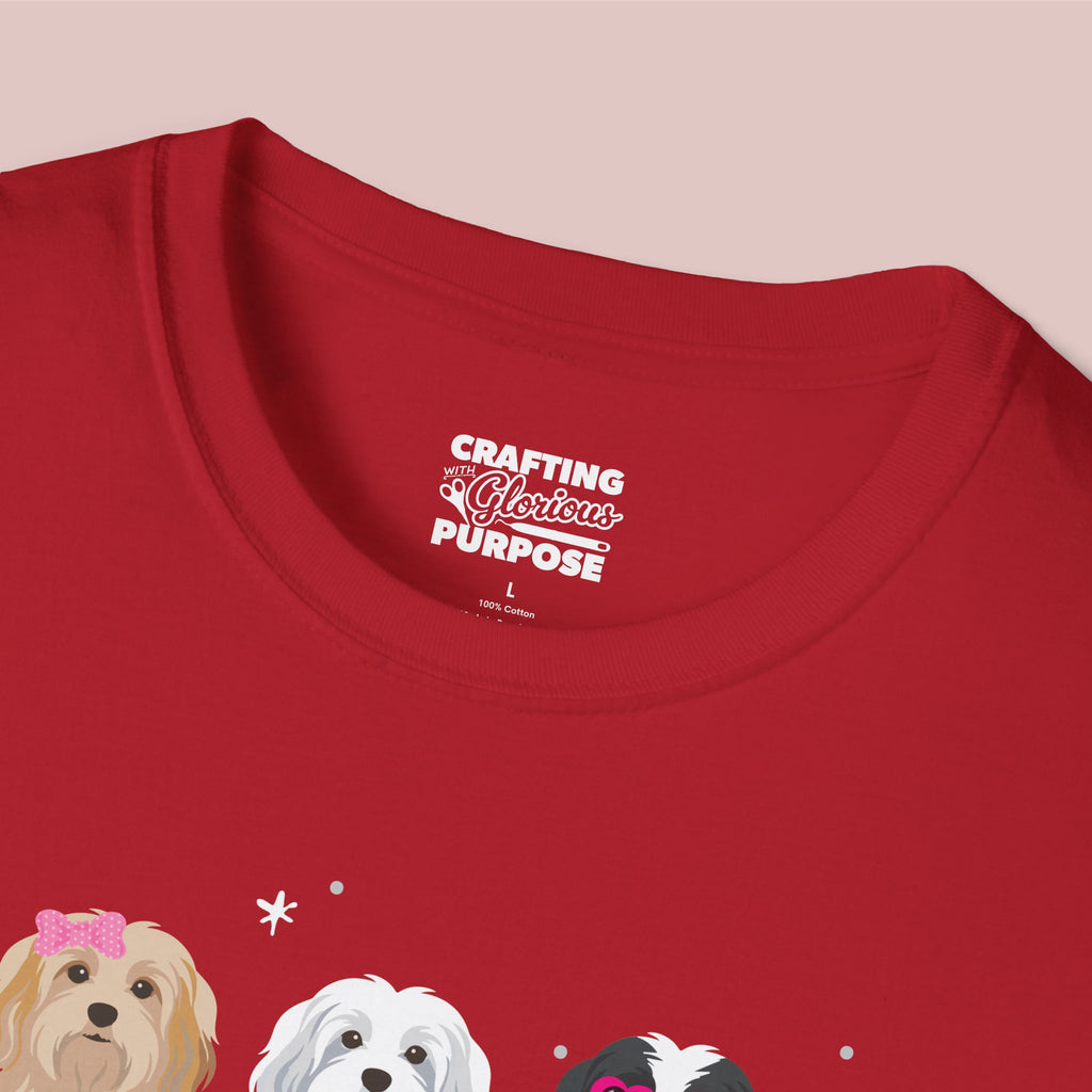 I Woof You Cute Havanese Trio Dog Tee — Valentine's T-Shirt