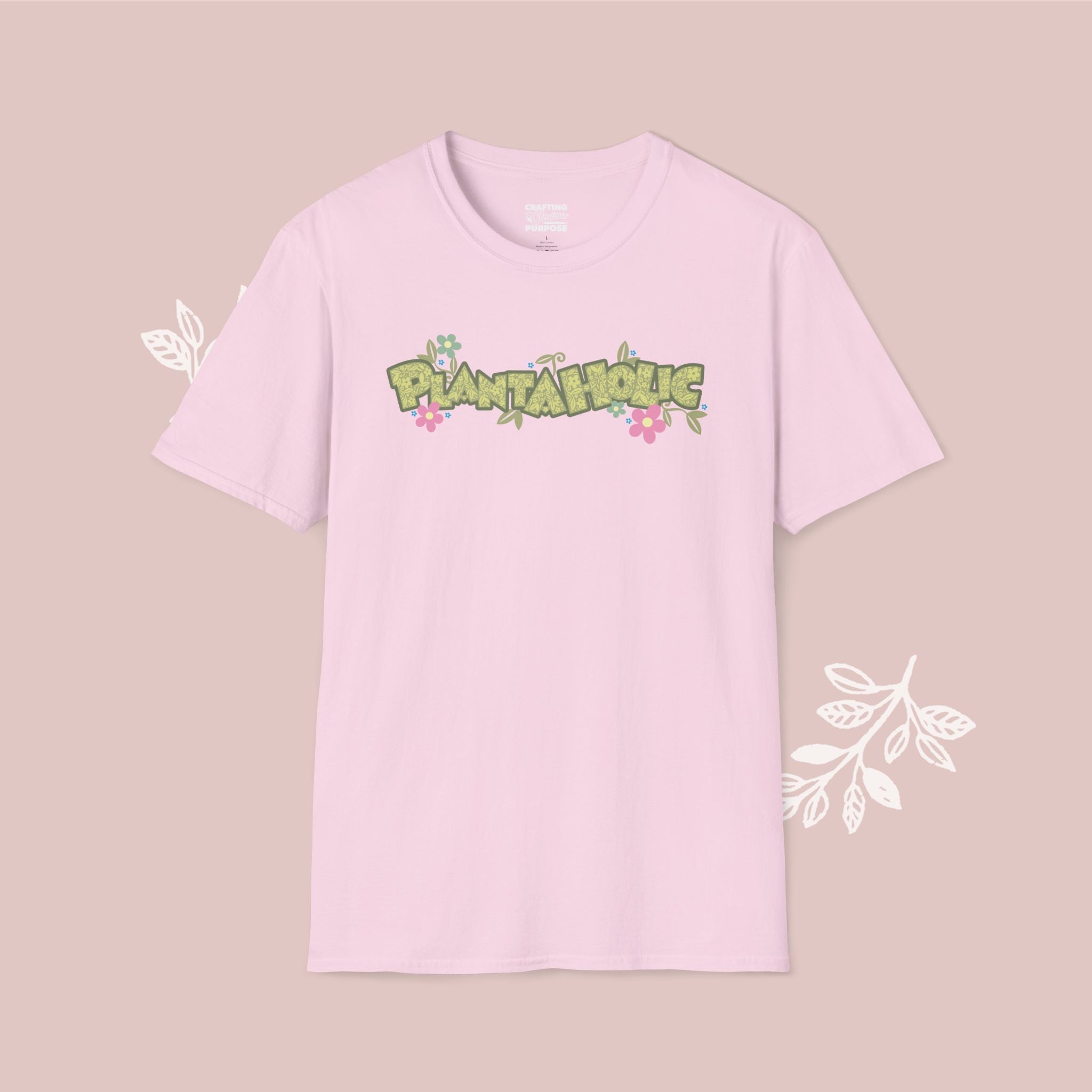 Plantaholic Floral T-Shirt — Botanical Plant Lover Tee