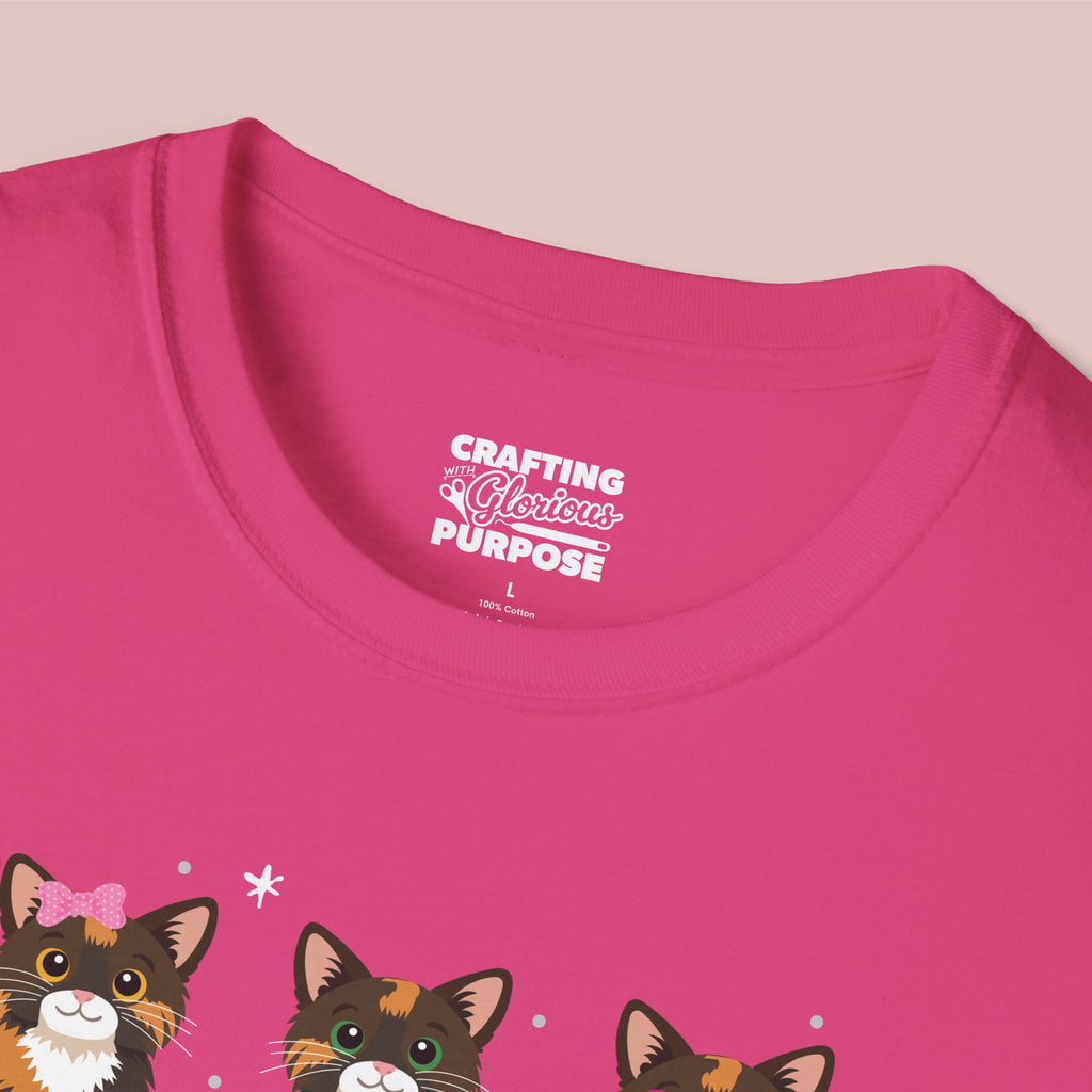 I Meow You Cute Tortoiseshell Trio Cat Tee — Valentine's T-Shirt