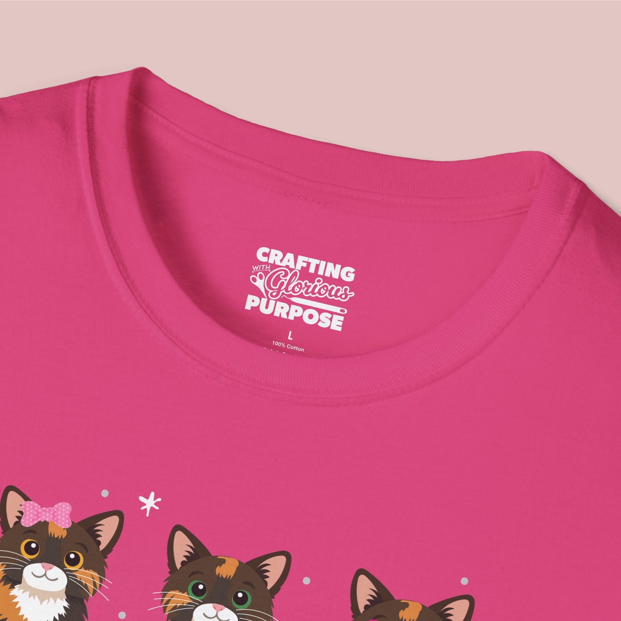 I Meow You Cute Tortoiseshell Trio Cat Tee — Valentine's T-Shirt