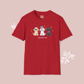 Poodle Patriotic Dog Trio T-Shirt — 'Red, White & Woof' Cute America Graphic Tee