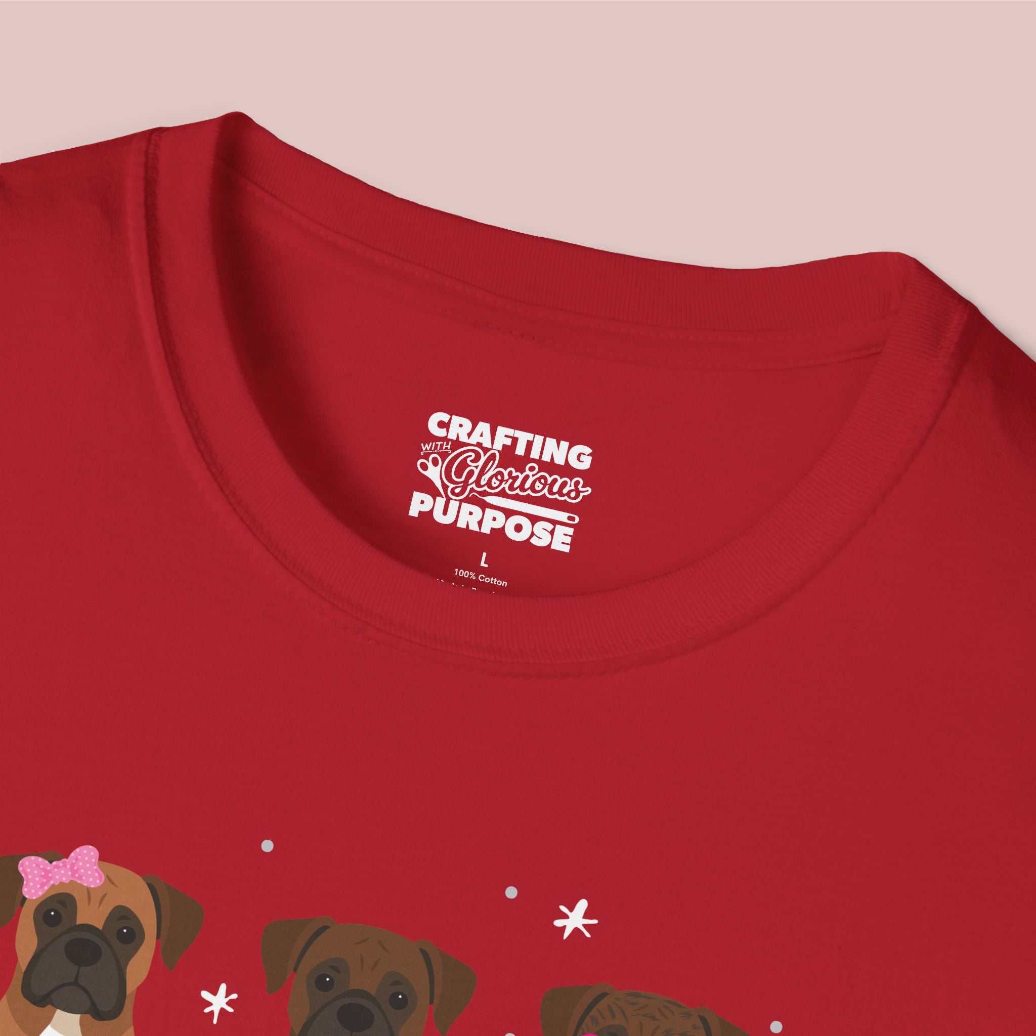 I Woof You Cute Boxer Trio Dog Tee — Valentine's T-Shirt