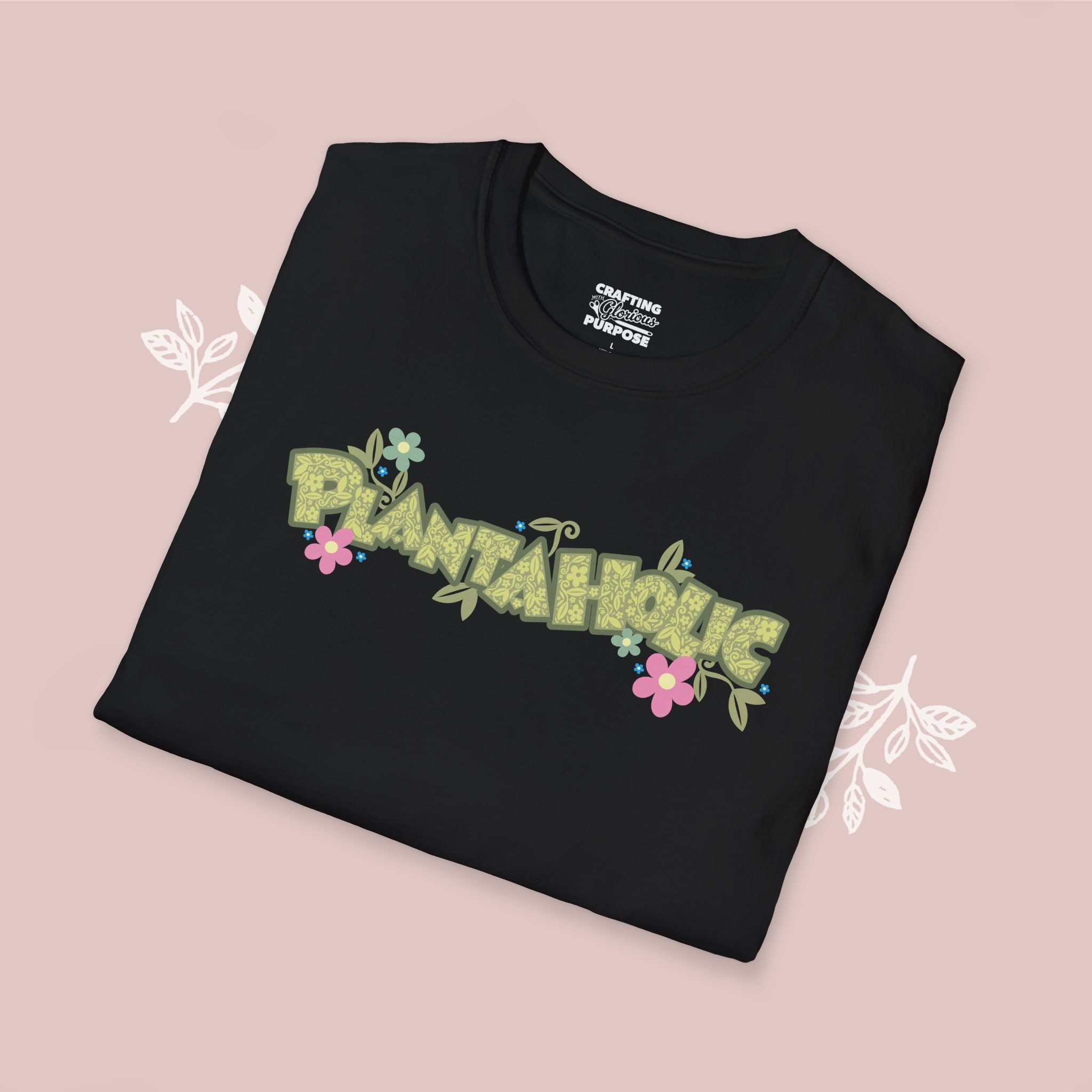 Plantaholic Floral T-Shirt — Botanical Plant Lover Tee