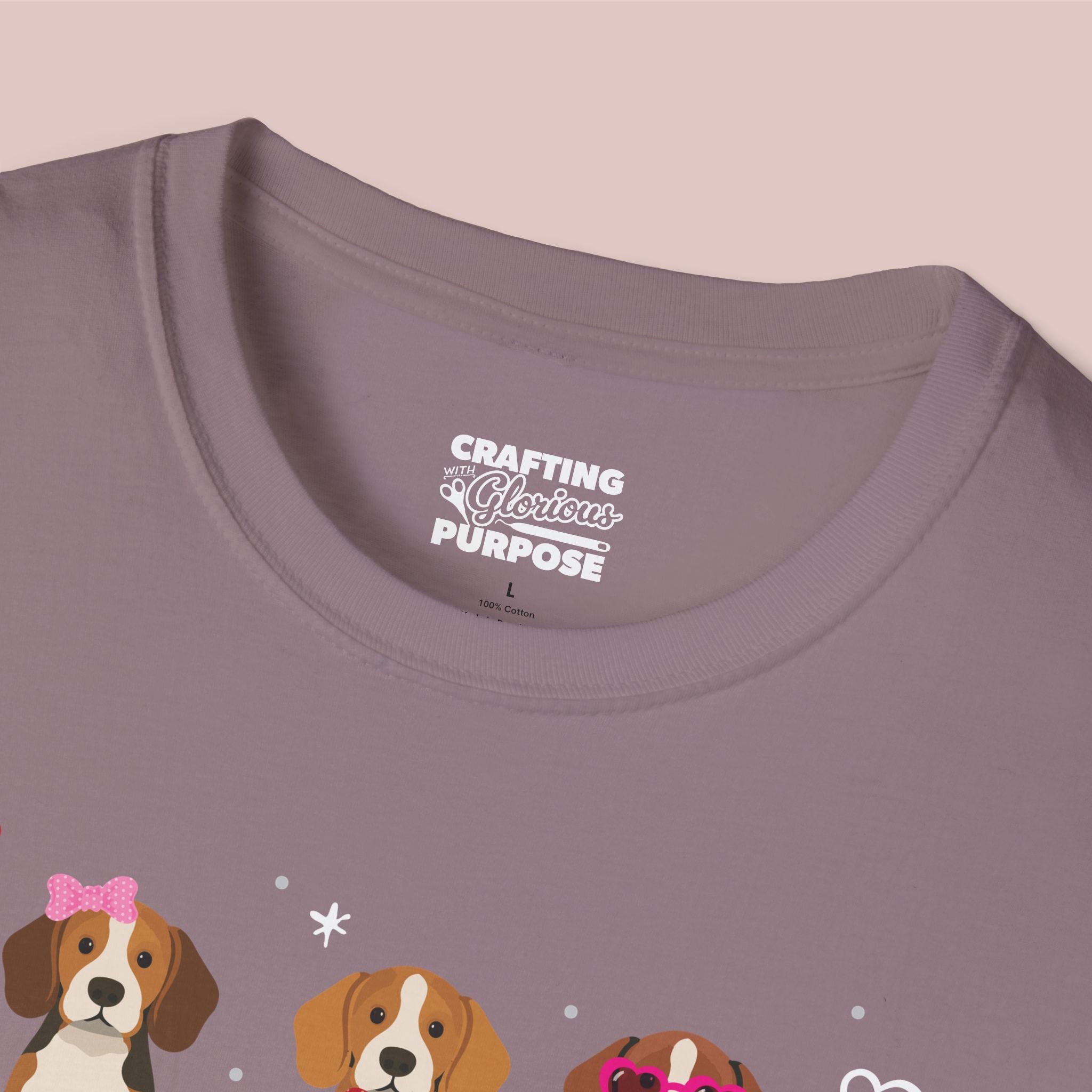 I Woof You Cute Beagle Trio Dog Tee — Valentine's T-Shirt
