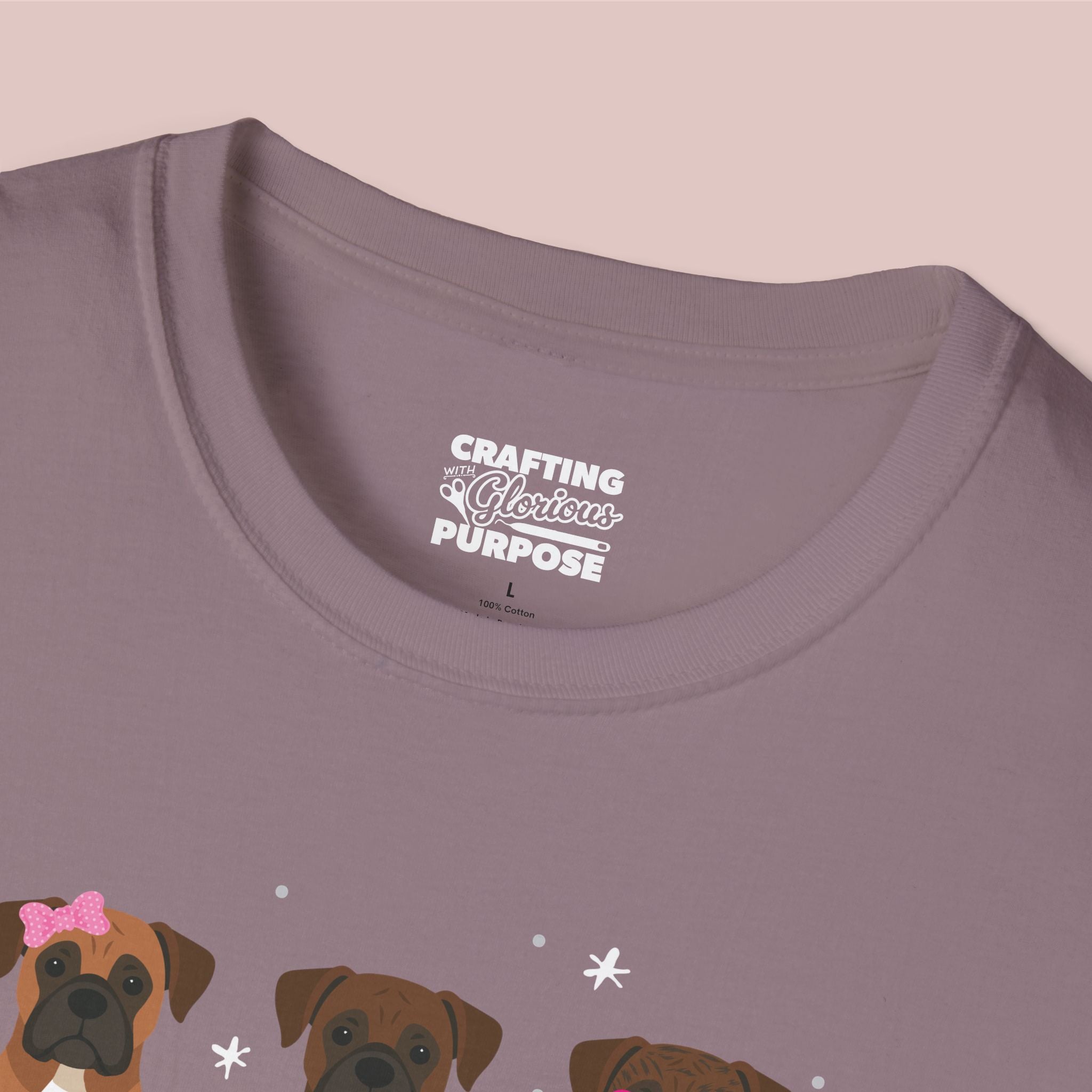 I Woof You Cute Boxer Trio Dog Tee — Valentine's T-Shirt