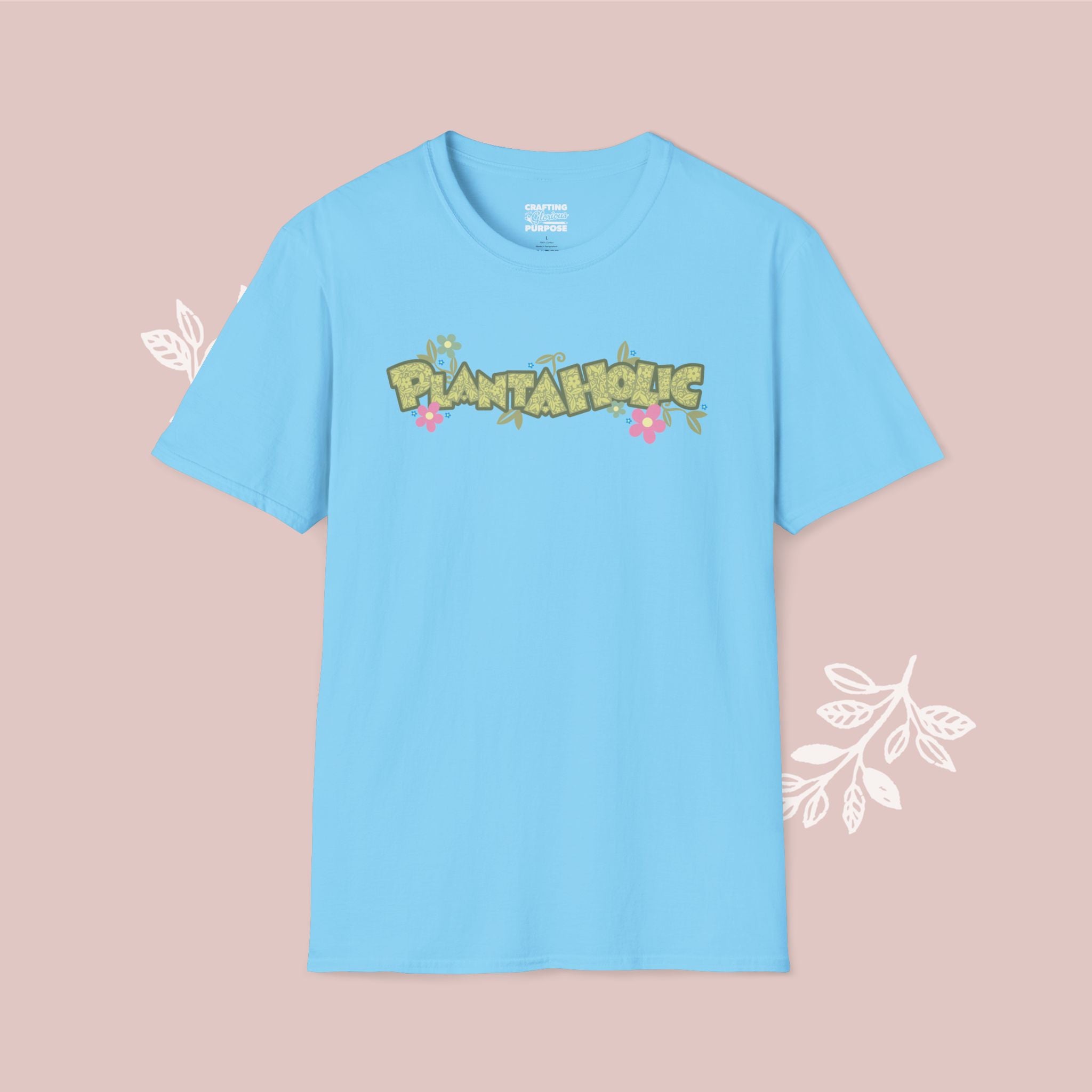 Plantaholic Floral T-Shirt — Botanical Plant Lover Tee