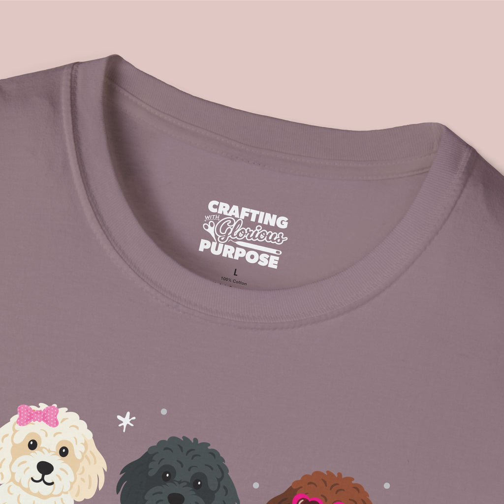 I Woof You Cute Cockapoo Trio Dog Tee — Valentine's T-Shirt