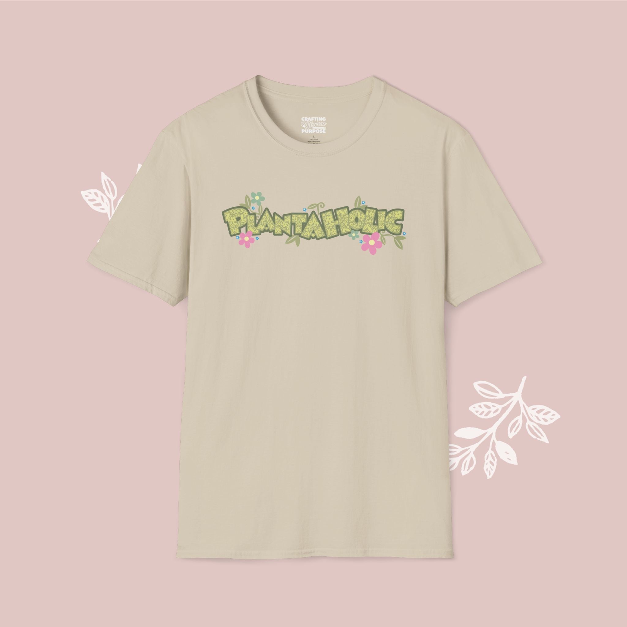 Plantaholic Floral T-Shirt — Botanical Plant Lover Tee