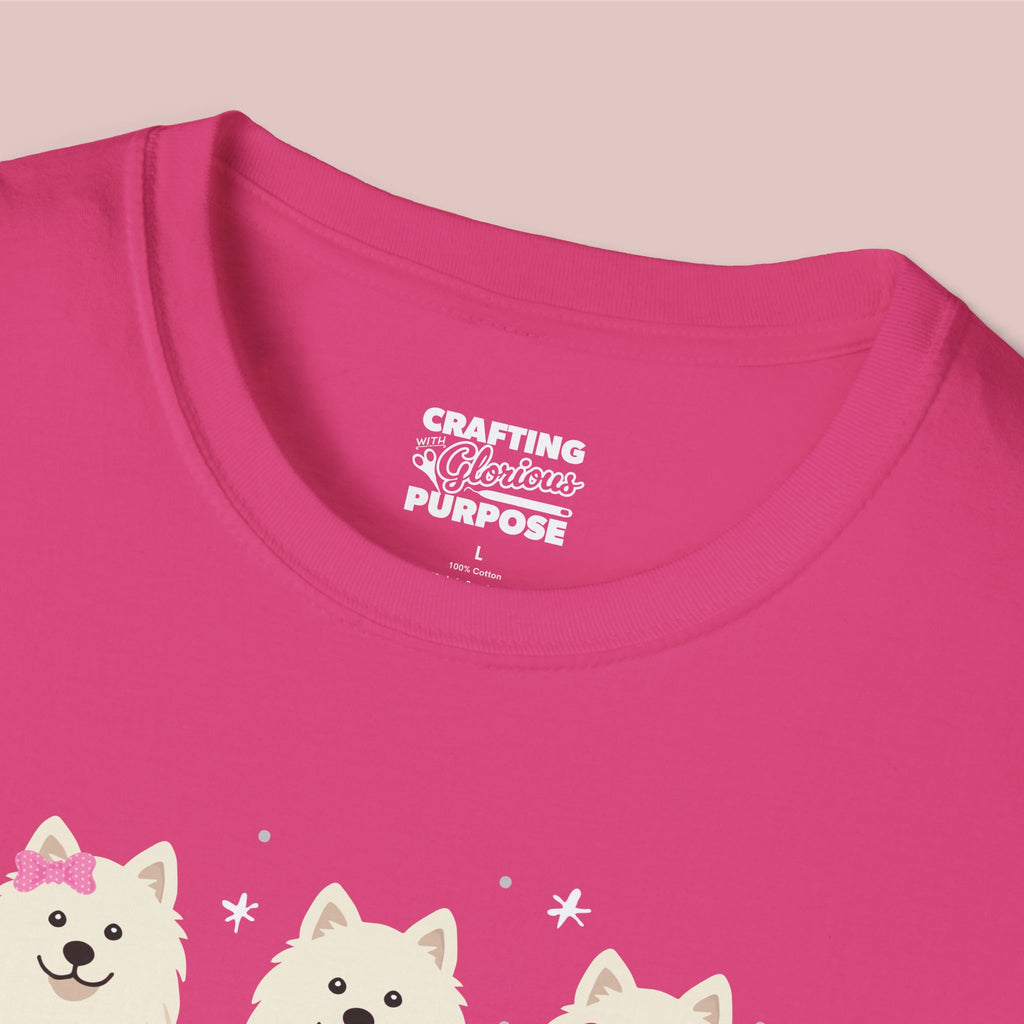 I Woof You Cute Samoyed Trio Dog Tee — Valentine's T-Shirt