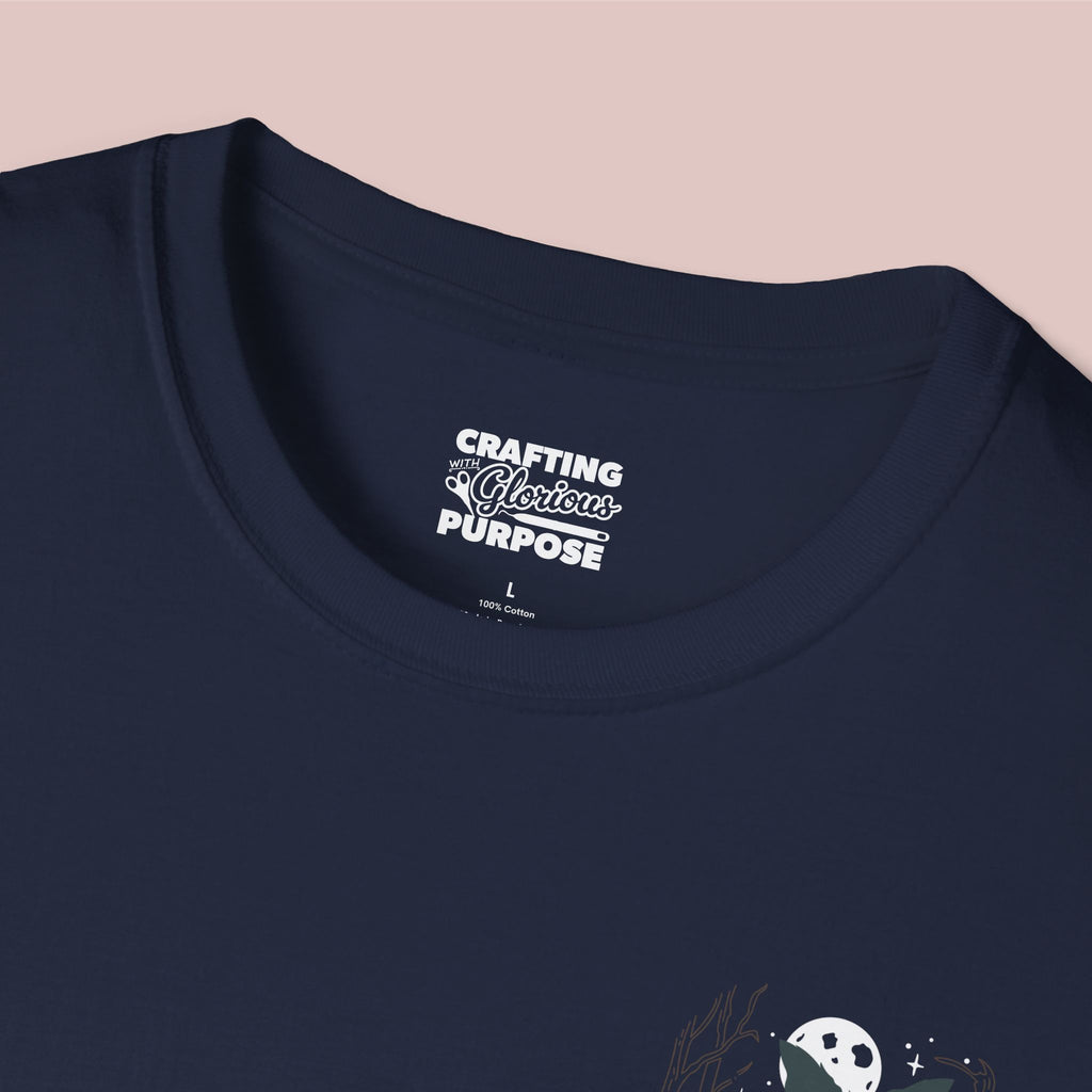 Mothman Lookout — "Mothman Lookout: Silent In The Trees" Retro Graphic T-Shirt