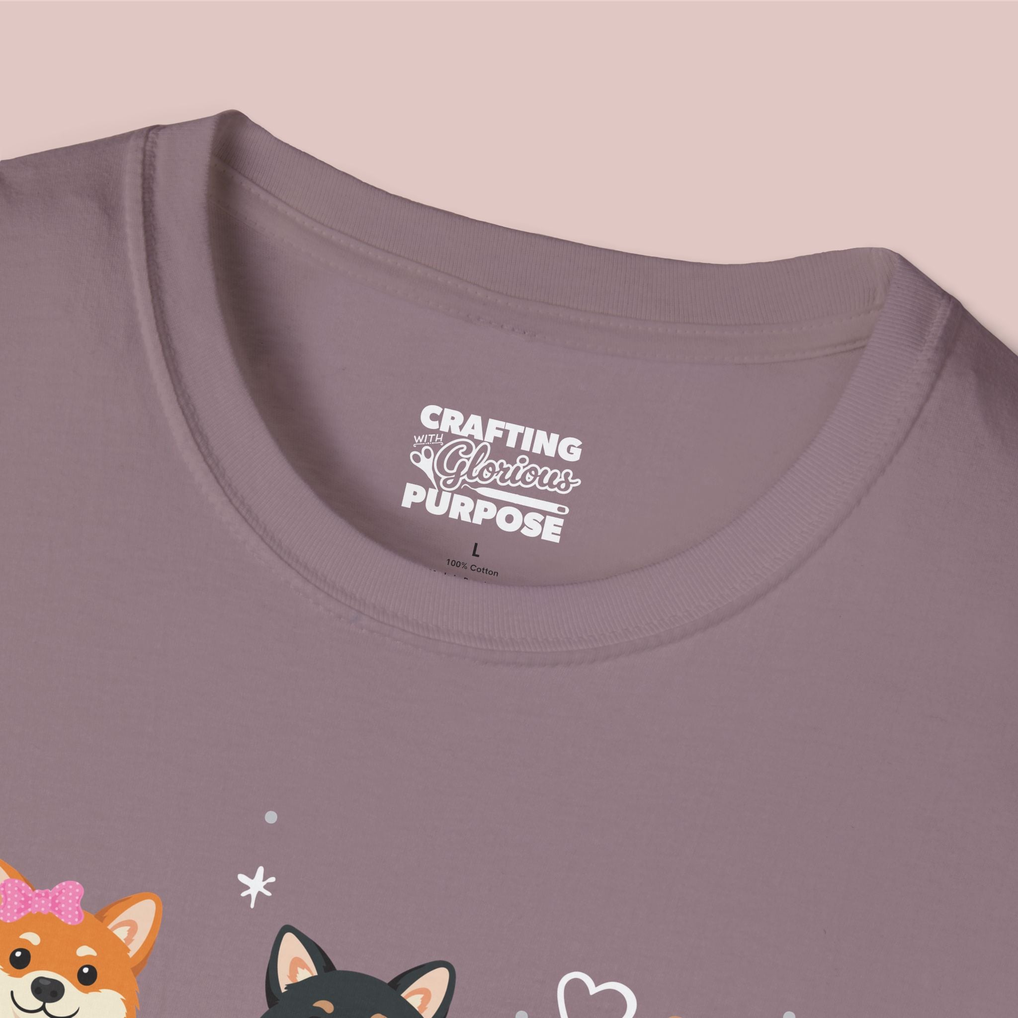 I Woof You Cute Shiba Inu Trio Dog Tee — Valentine's T-Shirt
