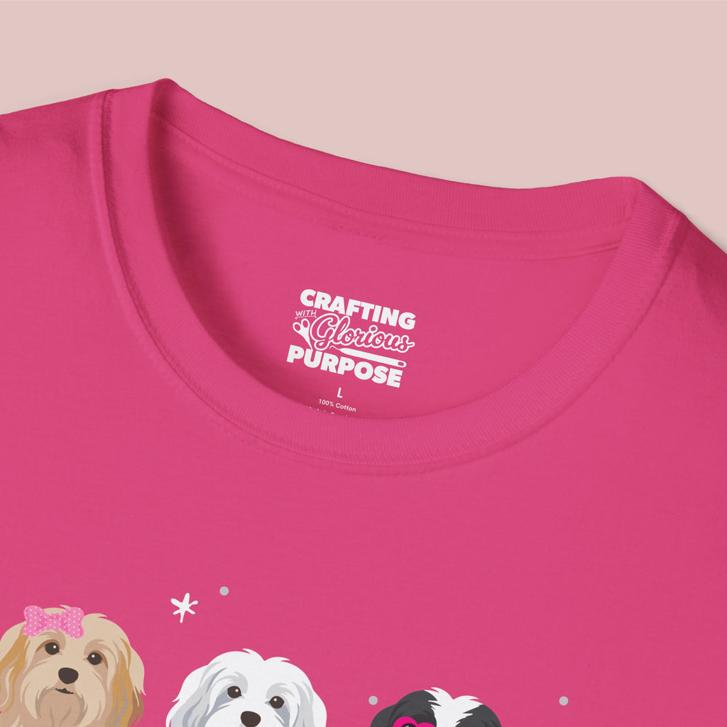 I Woof You Cute Havanese Trio Dog Tee — Valentine's T-Shirt
