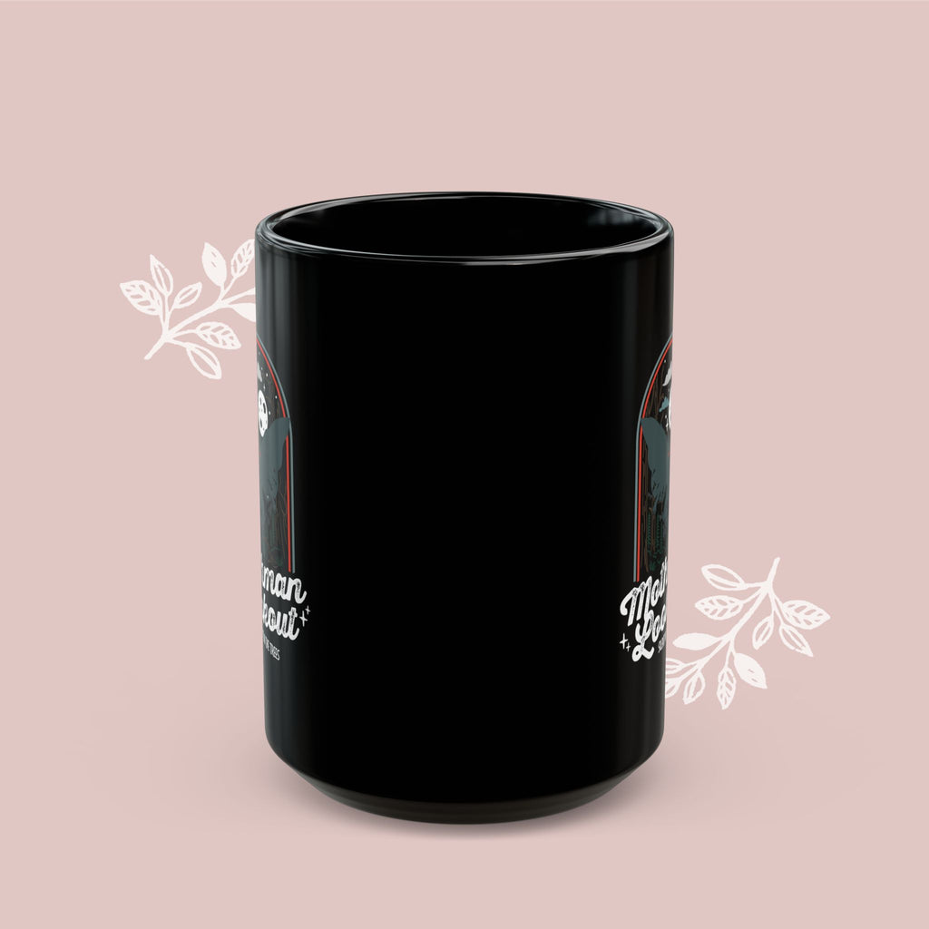Mothman Coffee Mug — "Mothman Lookout" Retro Design