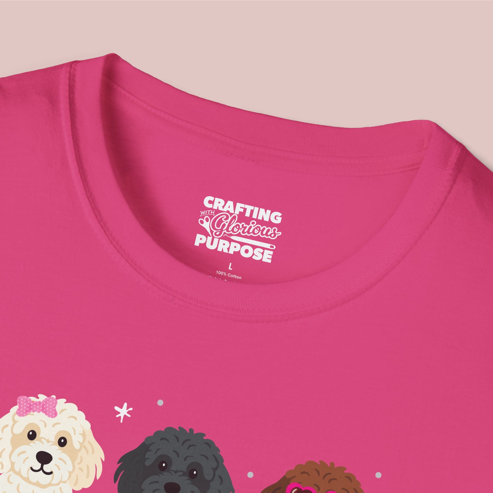 I Woof You Cute Cockapoo Trio Dog Tee — Valentine's T-Shirt