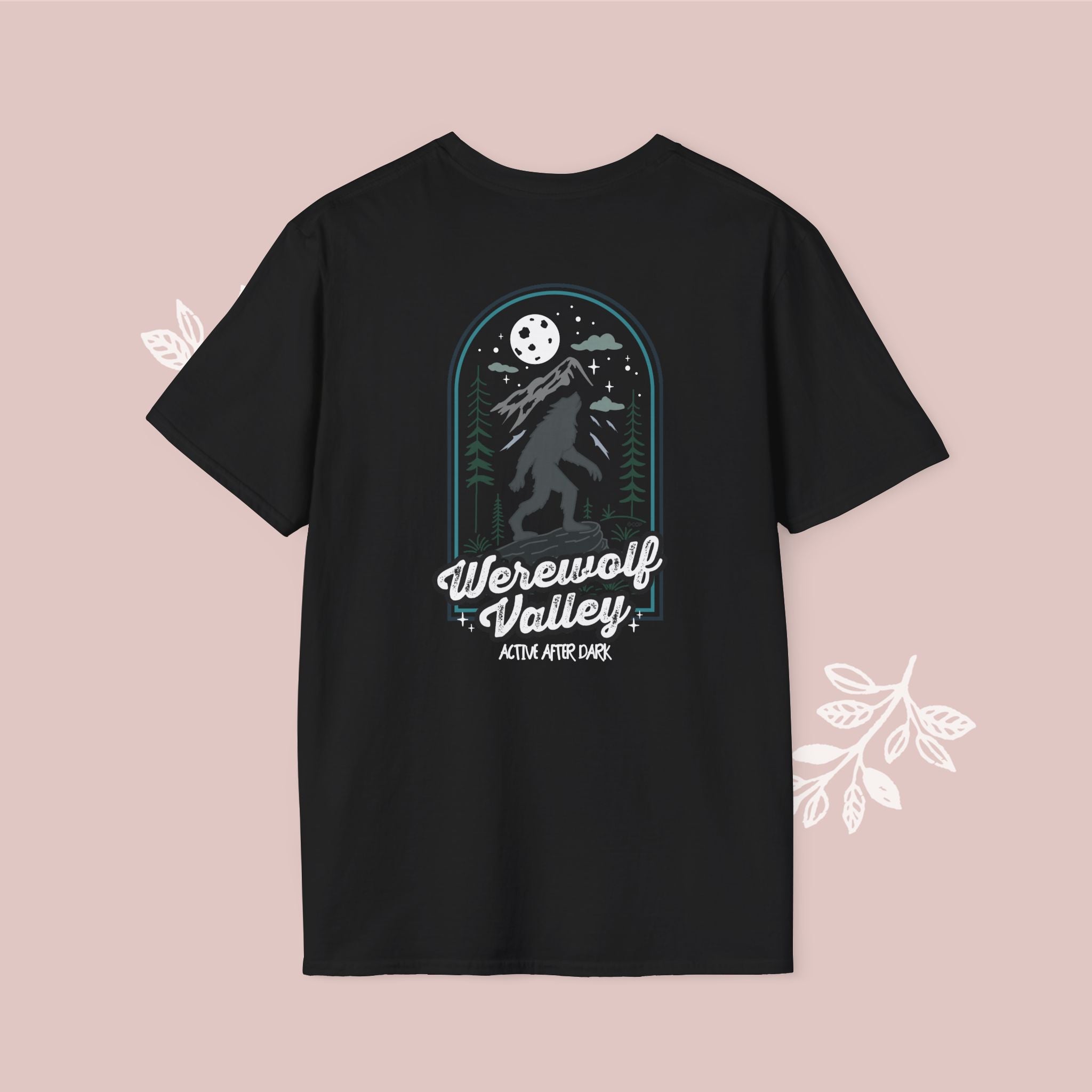 Werewolf Valley T-Shirt —  "Werewolf Valley: Active After Dark" Retro Werewolf Graphic Tee