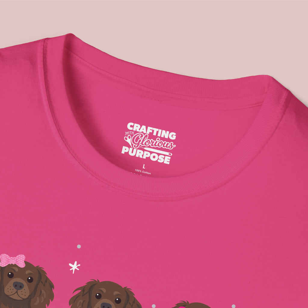 I Woof You Cute Boykin Spaniel Trio Dog Tee — Valentine's T-Shirt