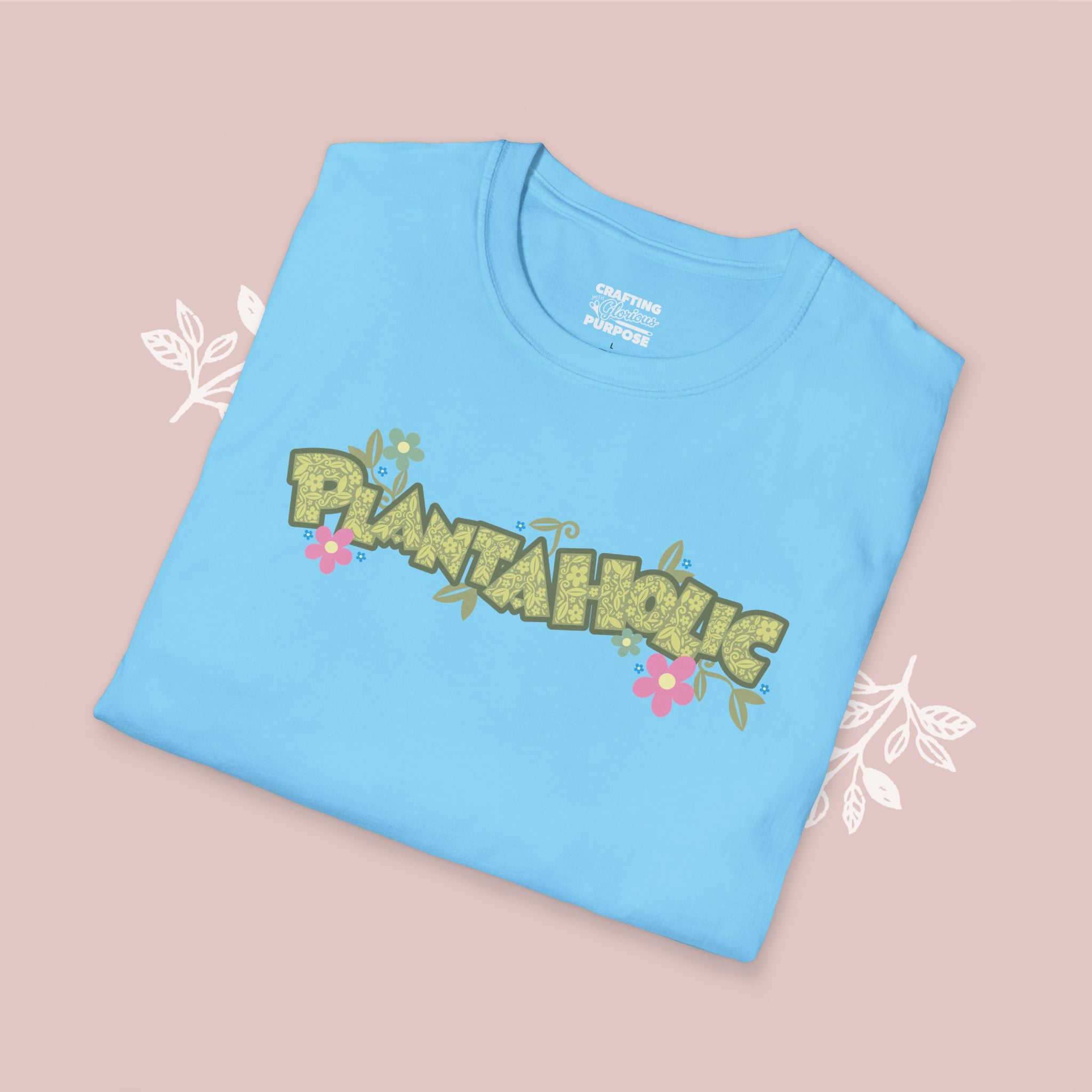 Plantaholic Floral T-Shirt — Botanical Plant Lover Tee