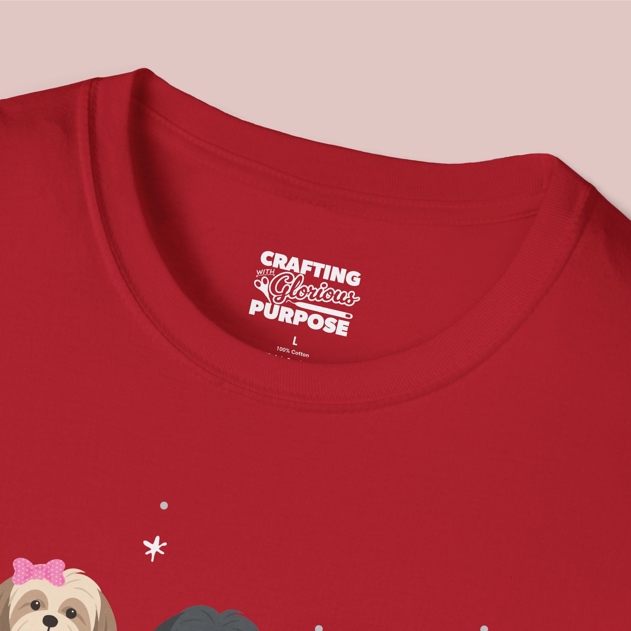 I Woof You Cute Lhasa Aspo Trio Dog Tee — Valentine's T-Shirt